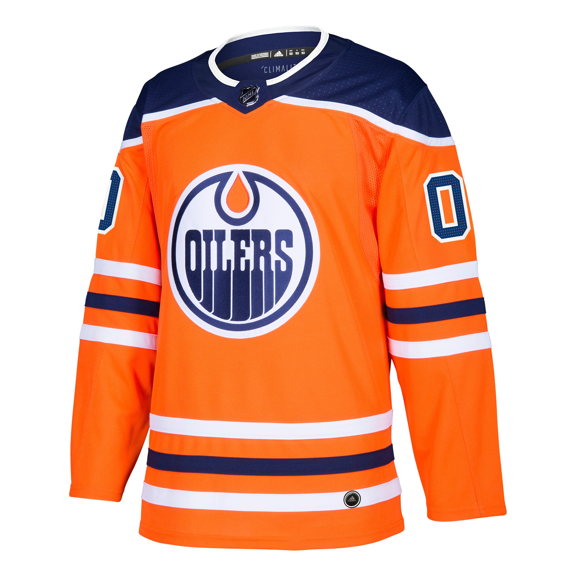 Edmonton Oilers adidas Authentic Custom Jersey – Orange