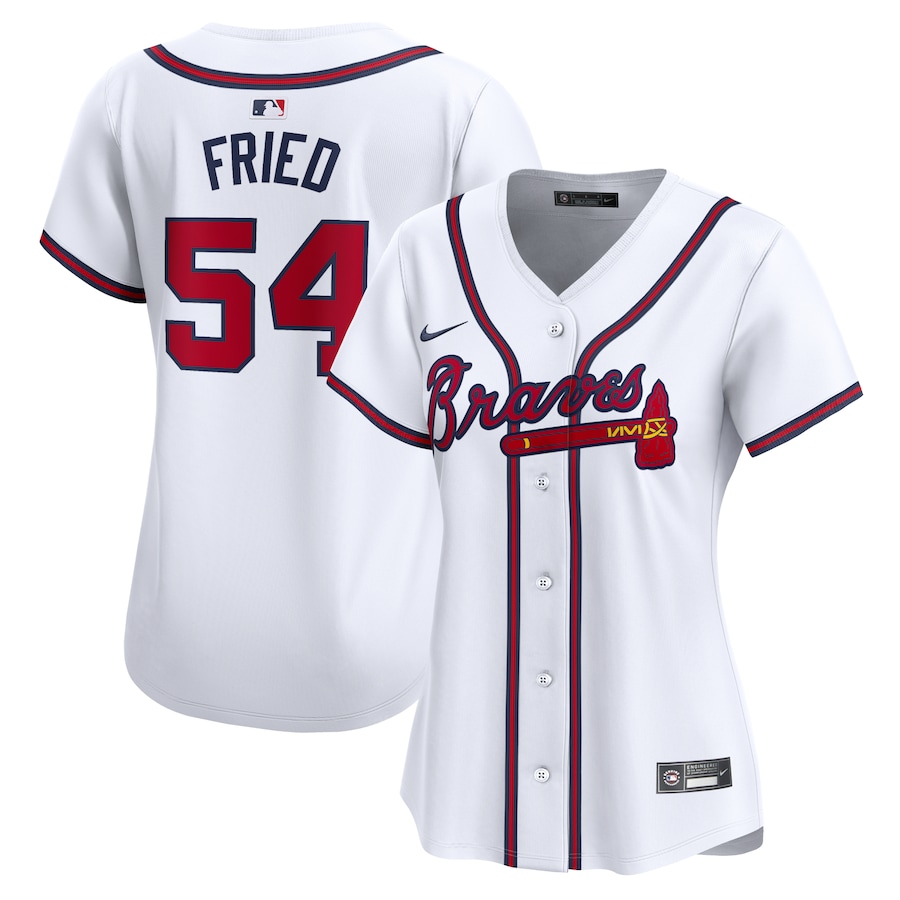 Max Fried Atlanta Braves Women's Home Limited Player Jersey White