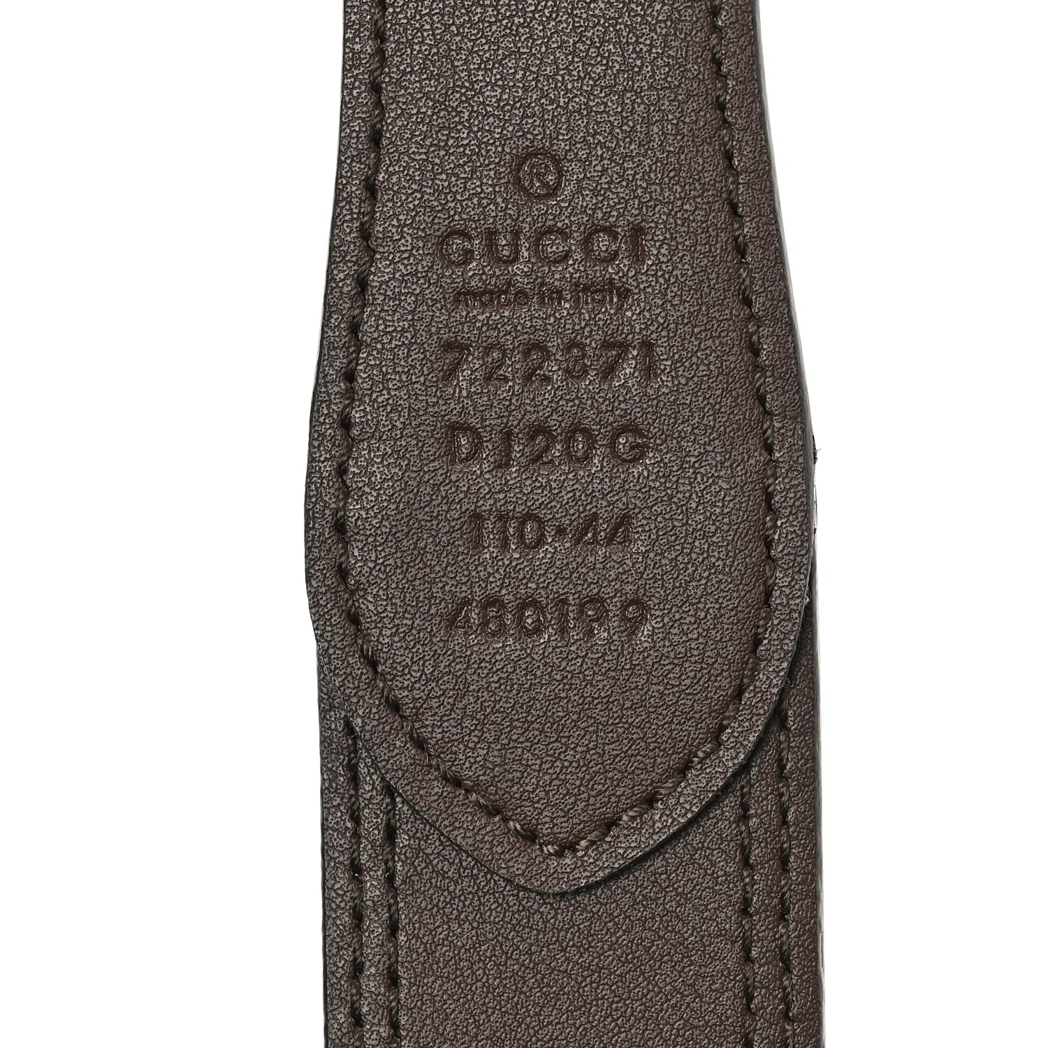Textured Dollar Calfskin Belt 110 44 New Acero