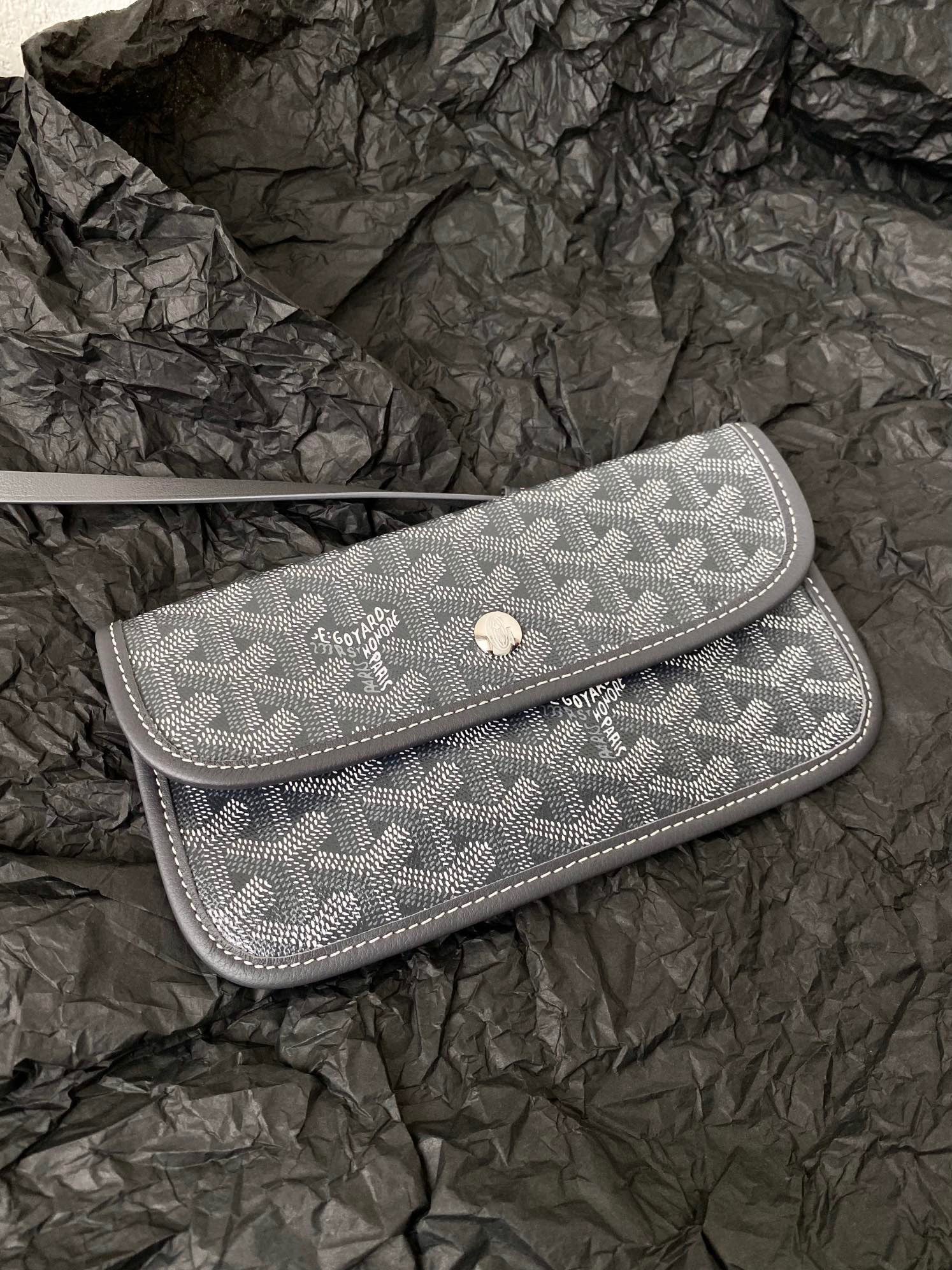 Goyard Saint Louis Gm 40Cm Grey Canvas
