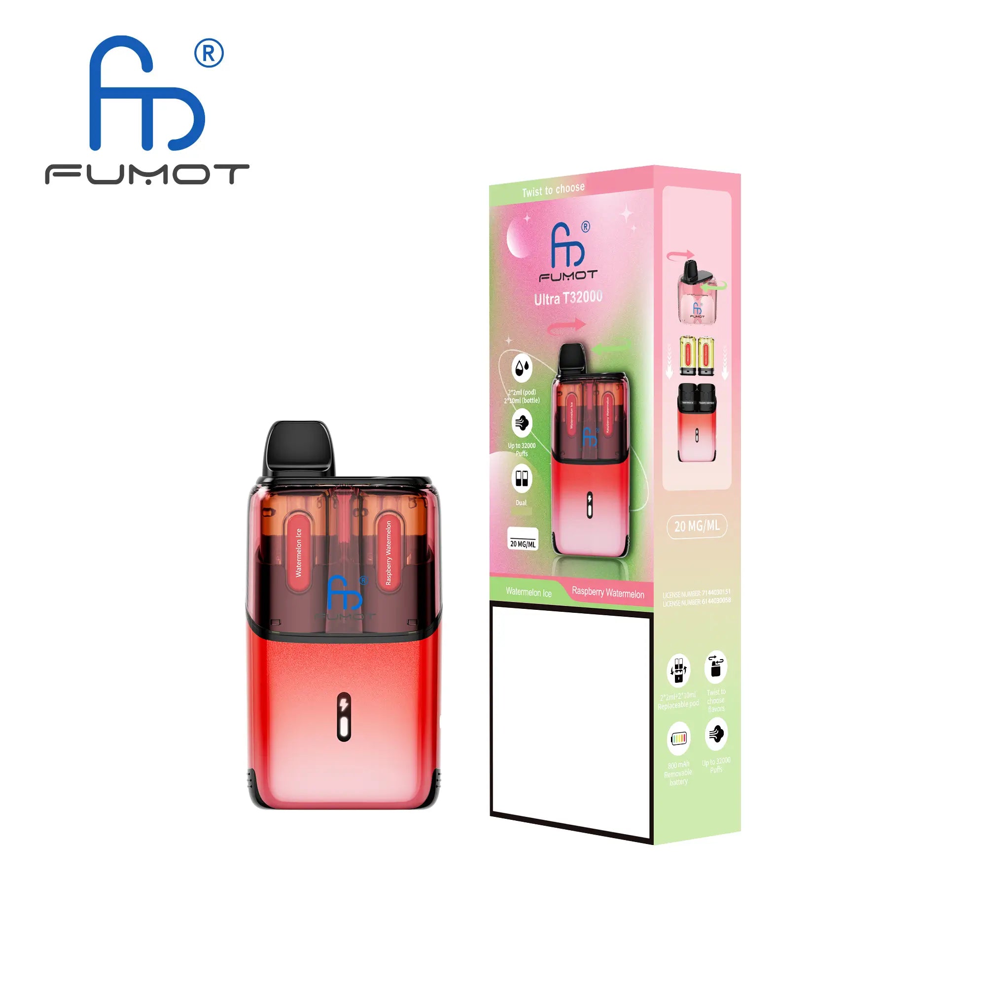 Fumot T32000 Ultra Replaceable Vape - (1 Vape)