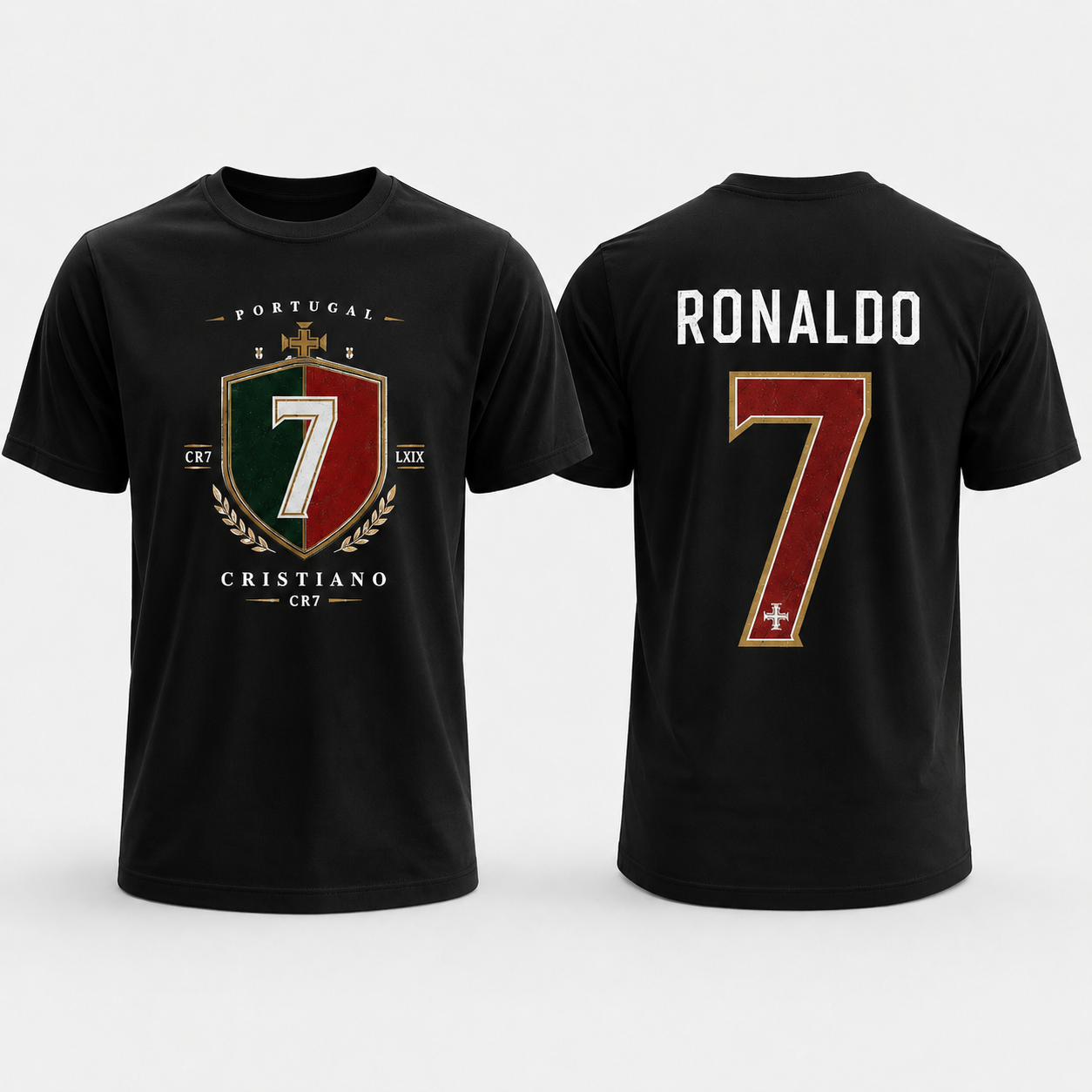 Cristiano Ronaldo Number Pure Cotton T-Shirt – Limited-Time Offer