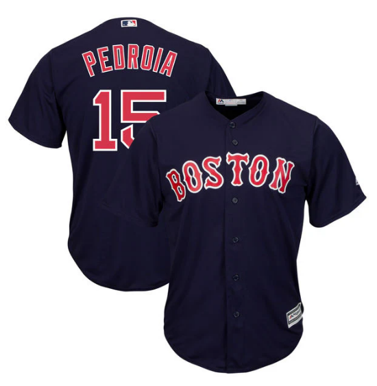 Dustin Pedroia Boston Red Sox Majestic Cool Base Player Jersey - Navy