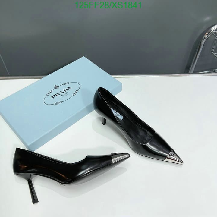 Prada Brushed Leather Pumps Black