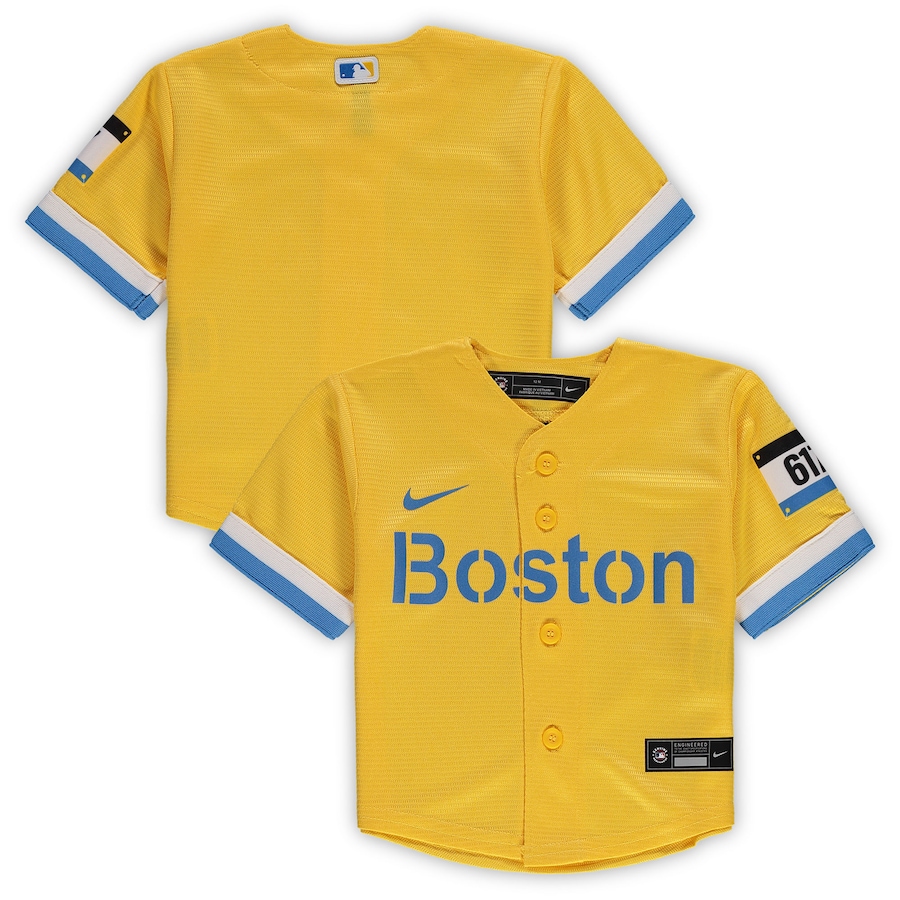 Boston Red Sox Infant MLB City Connect Jersey Gold