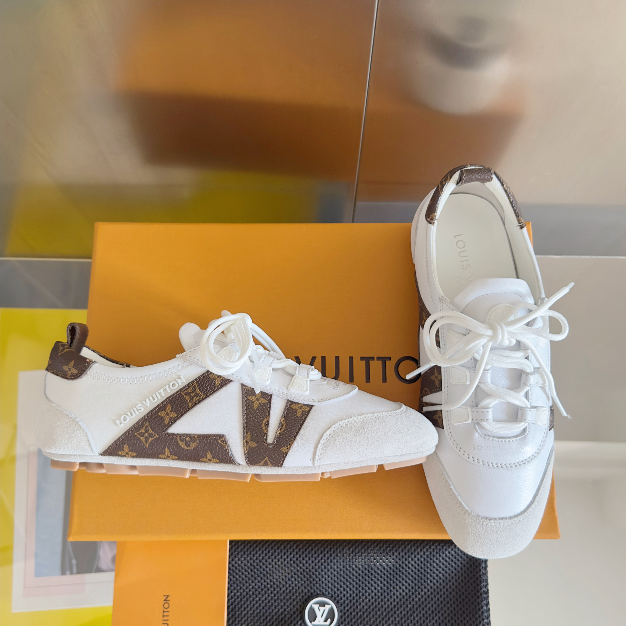 Louis Vuitton Sneakerina Monogram White – Women’s Ballet-Inspired Slim Sneakers