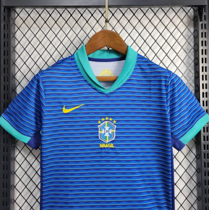 2024-25 Brazil Away Kids Home Long Sleeve  Vini Jr ENDRICK RICHARLISON Football jersey