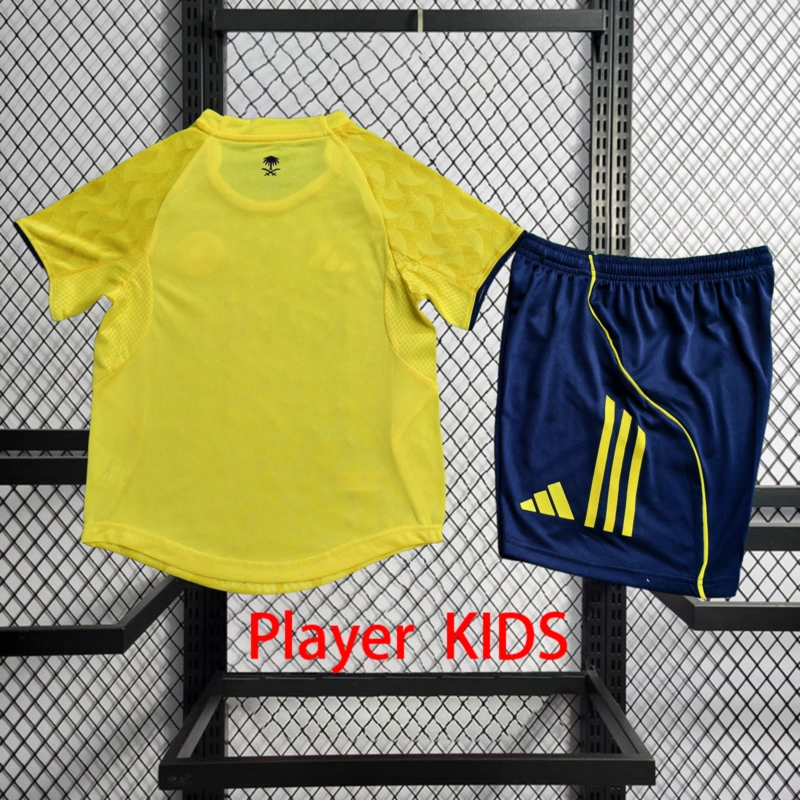 Player 2025-26 Al Nassr Home Kids Football jersey