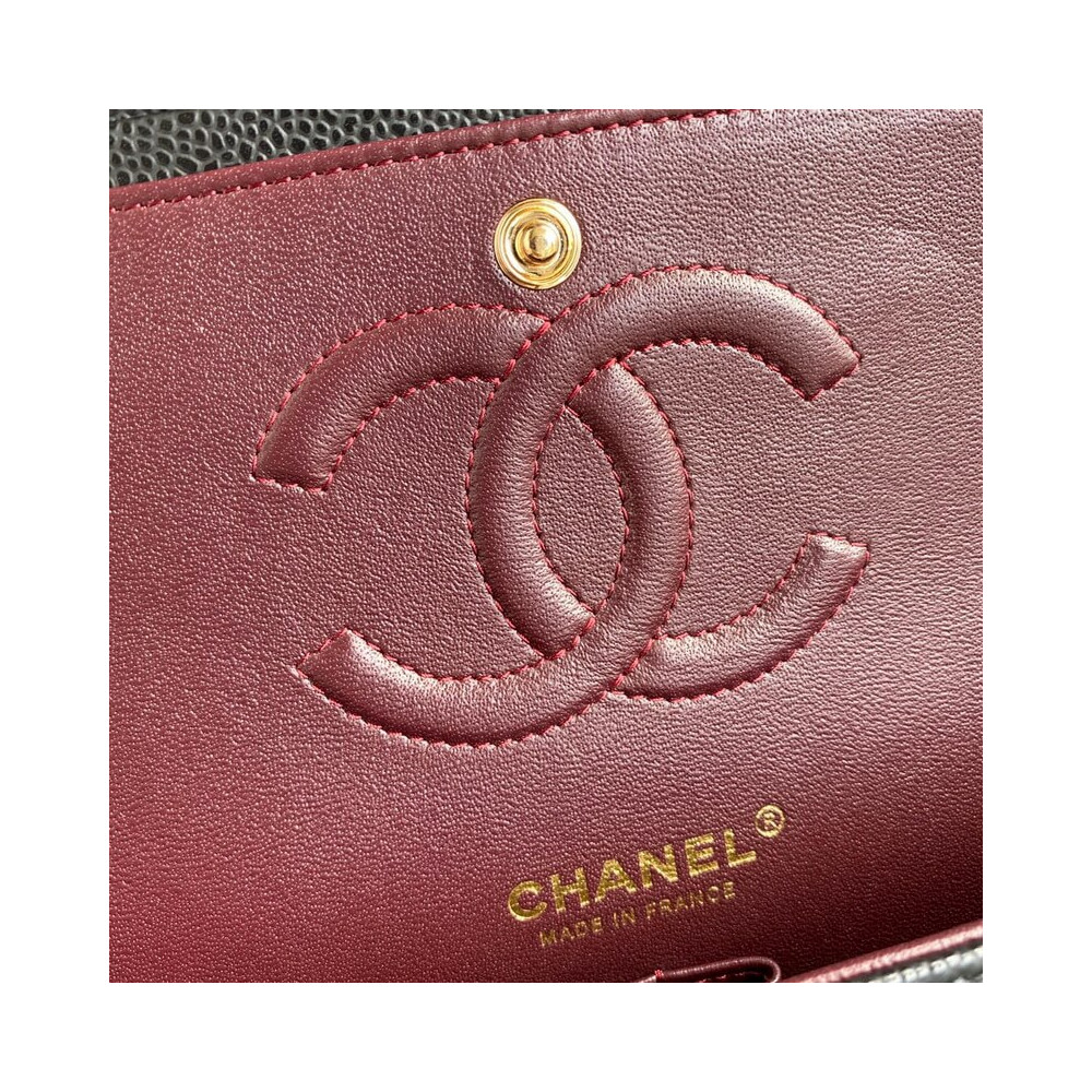 Chanel Caviar Calfskin Medium Classic Double Flap Bag 25.5cm