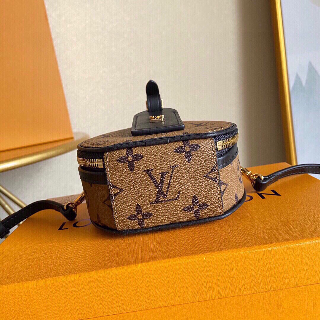 Louis Vuitton Mini Boite Chapeau Monogram Reverse – Women – Small Leather Goods 13cm