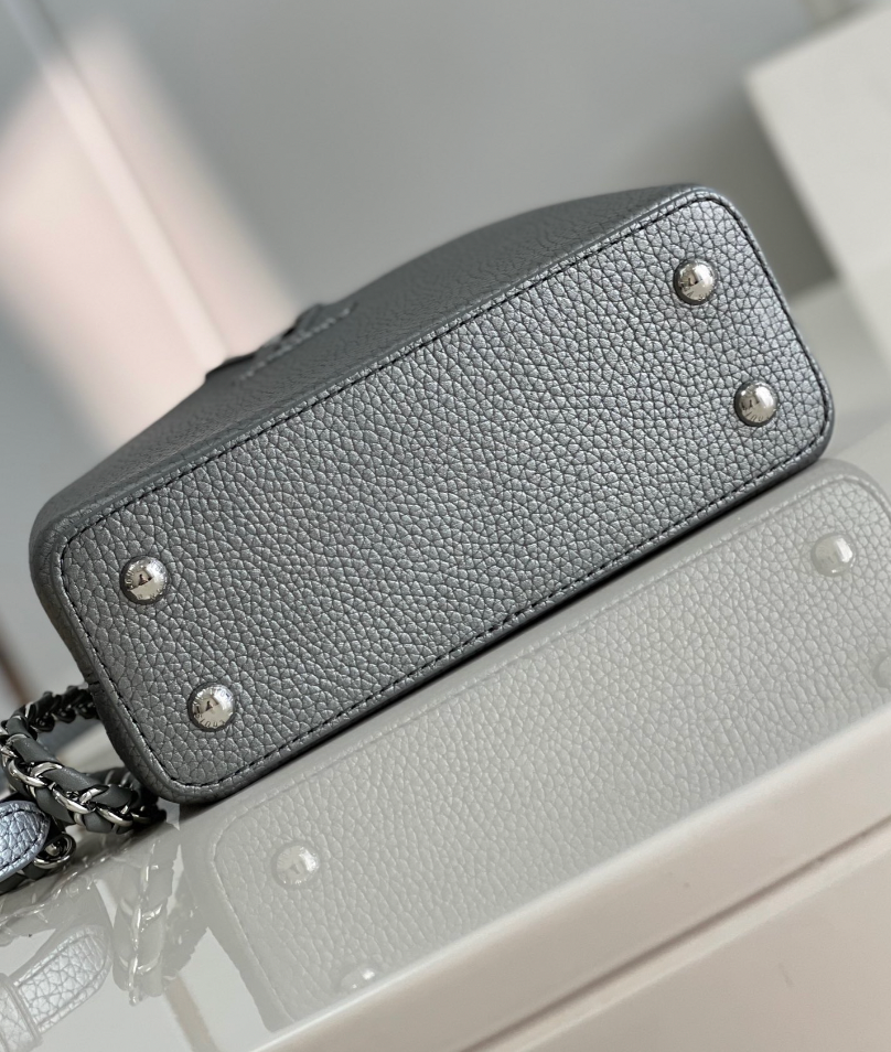 Louis Vuitton Capucines Gray 21Cm