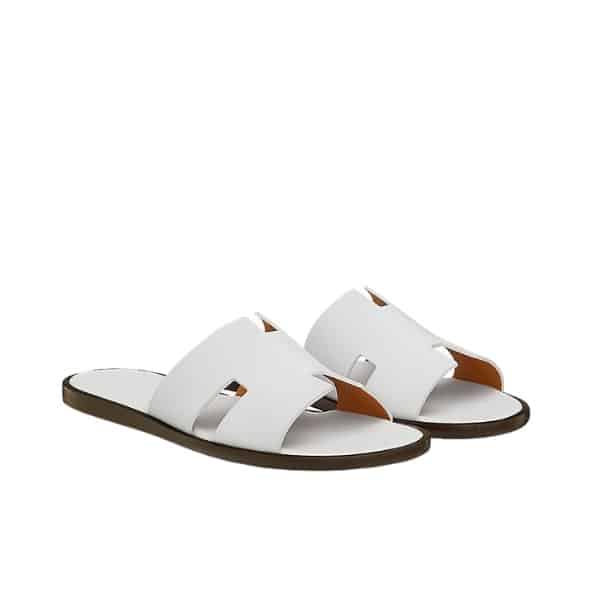 Hermes Izmir Sandal White