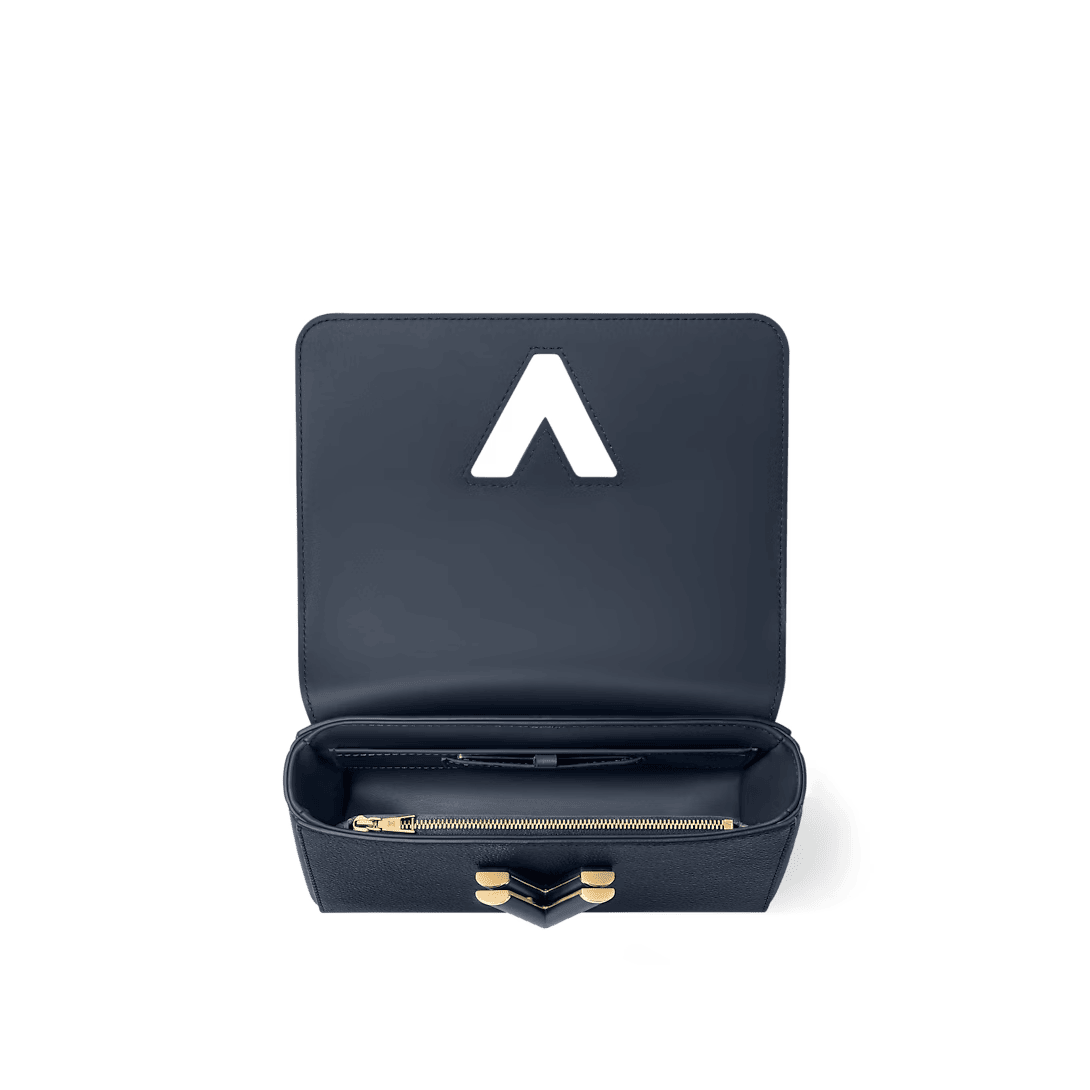 Louis Vuitton Twist MM Slim Medium Navy Taurillon Leather Shoulder Bag 23cm/9.1in M14342