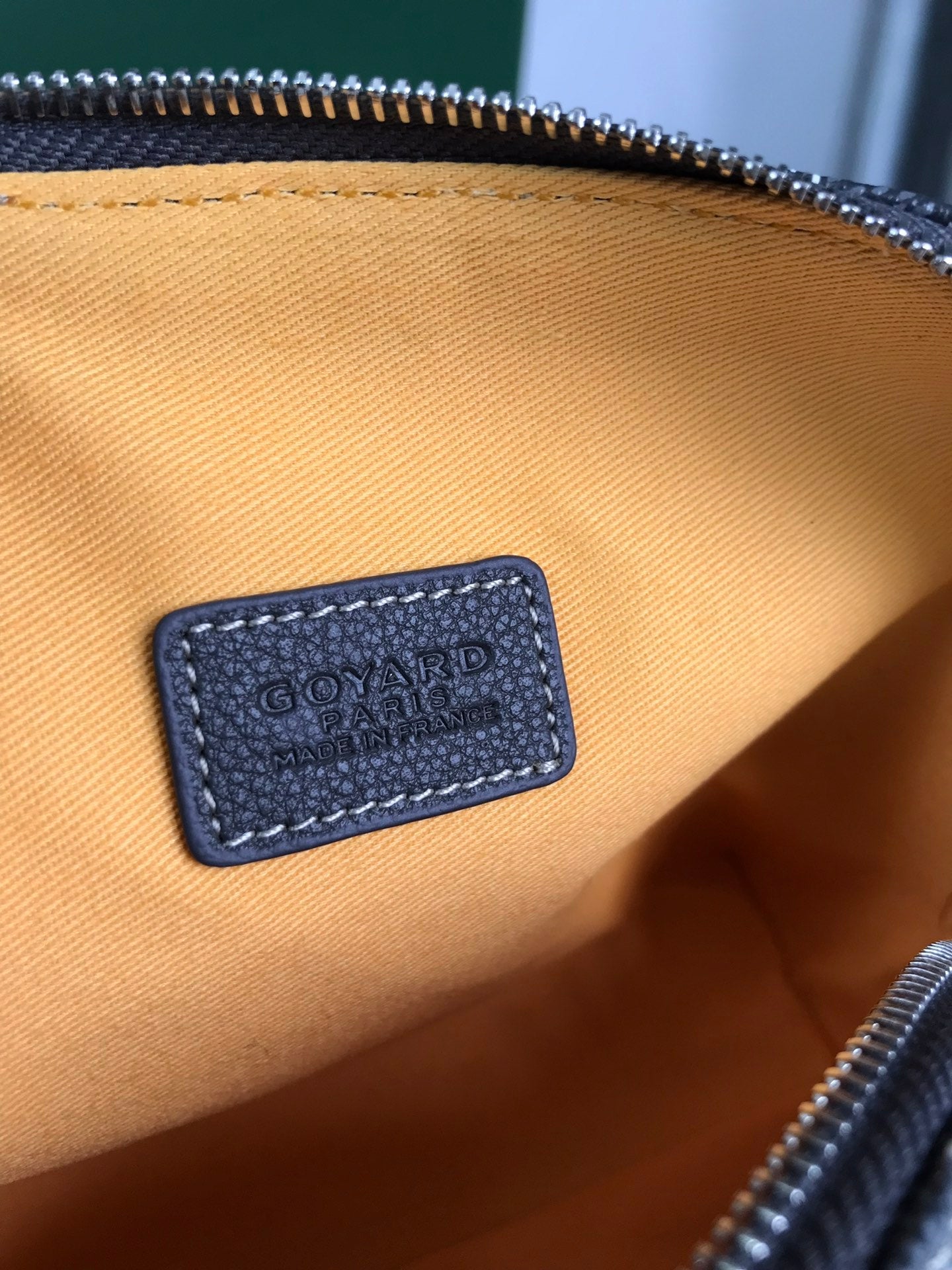 Goyard Vendôme Cosmetic Pouch 17cm Grey Black Goyardine Canvas And Calfskin Trim