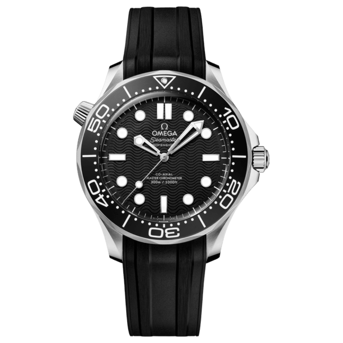 Omega Seamaster 300M Diver's Watch, 42mm, stainless steel case with rubber strap