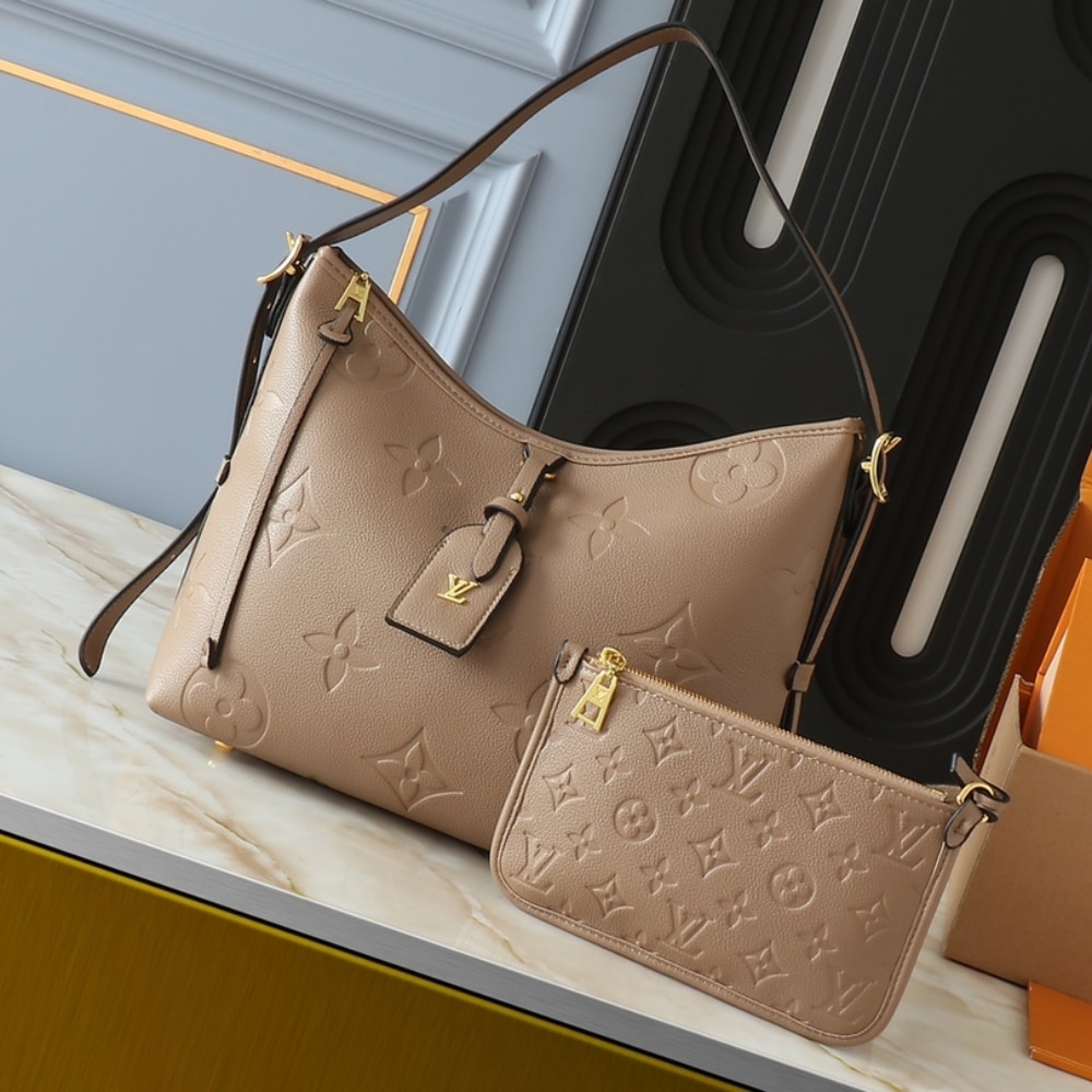 Louis Vuitton Carryall PM Monogram Empreinte Turtledove 29Cm