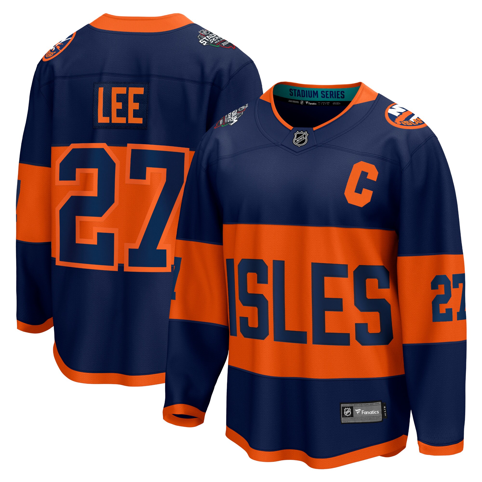 Anders Lee New York Islanders Fanatics 2024 NHL Stadium Series Breakaway Player JerseyÂ â€“ Navy