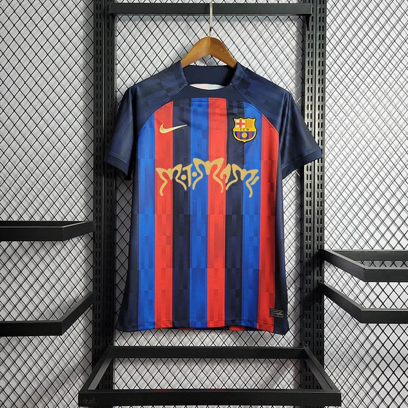 2022-23 Barcelona Home LEWANDOWSKI O.DEMBELE PEDRI PATRI JORDI ALBA Football jersey