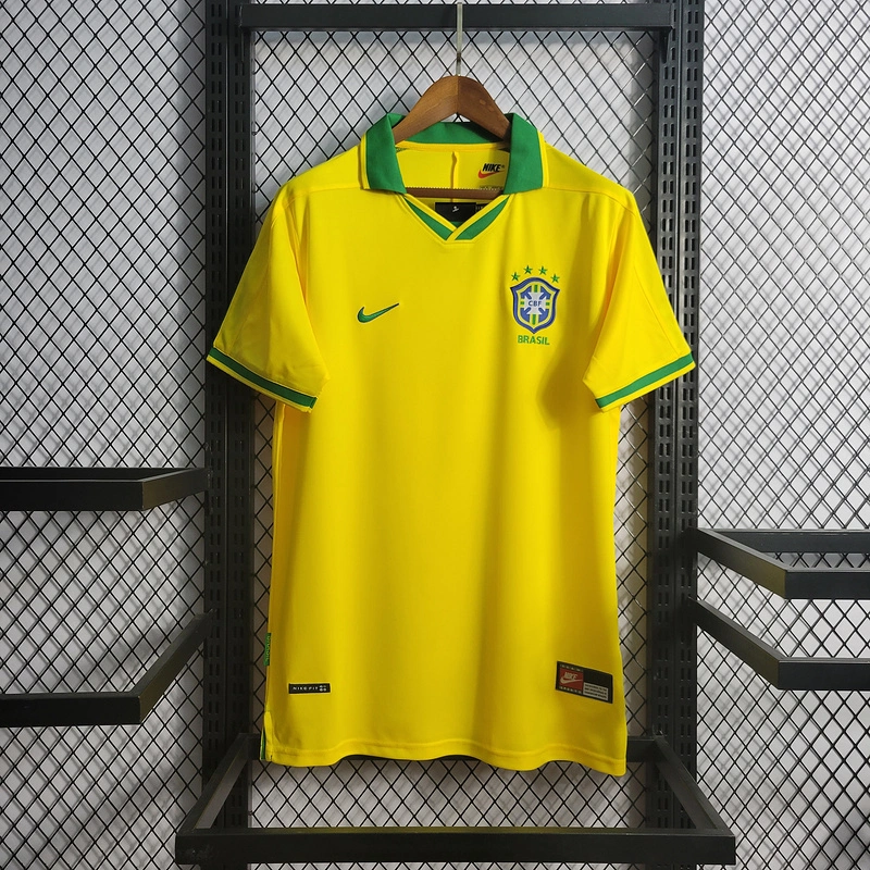 Retro 1997 Brazil hoem Football jersey retro
