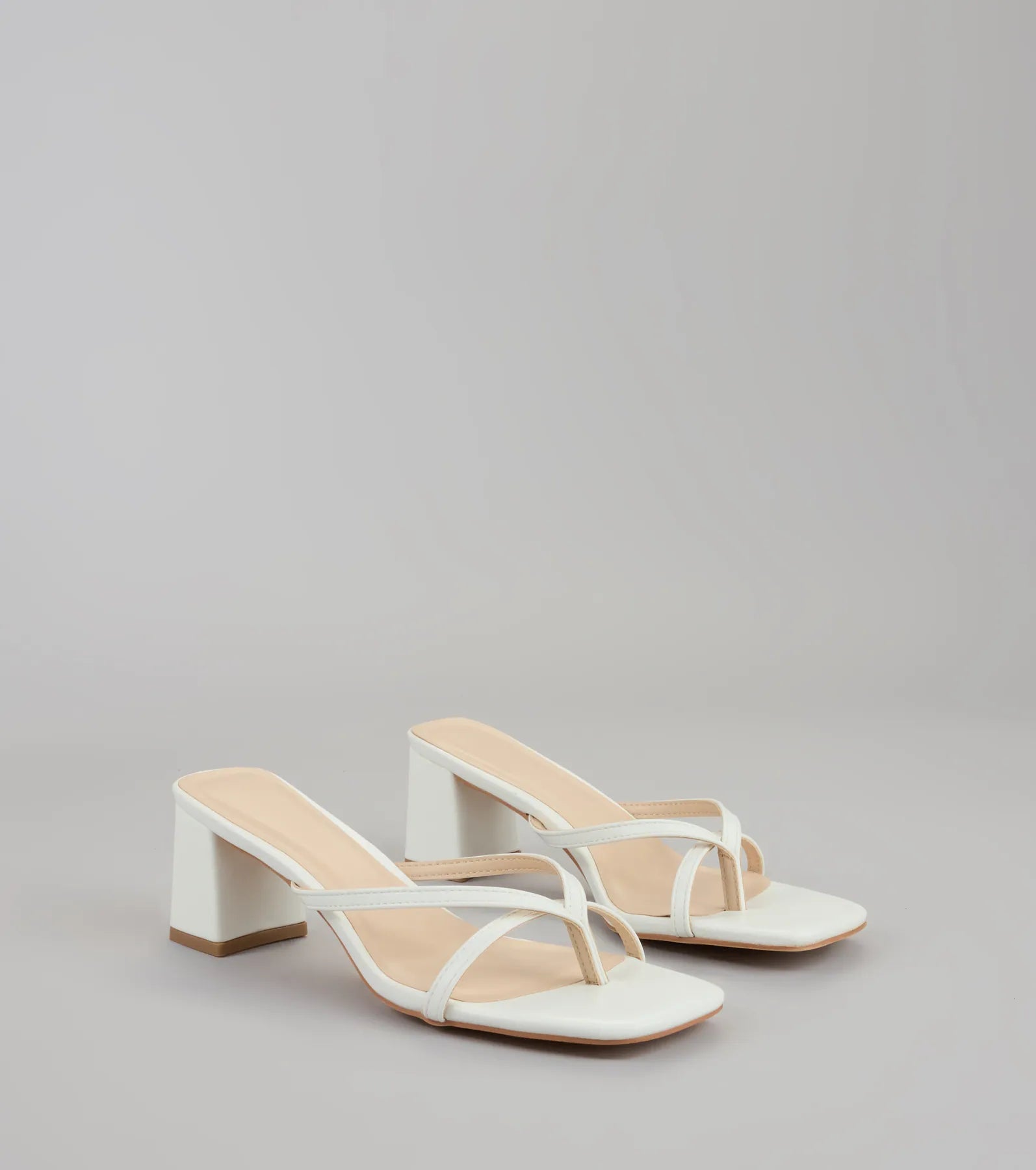 Can’t Talk. Busy Strutting Block Heel Mules