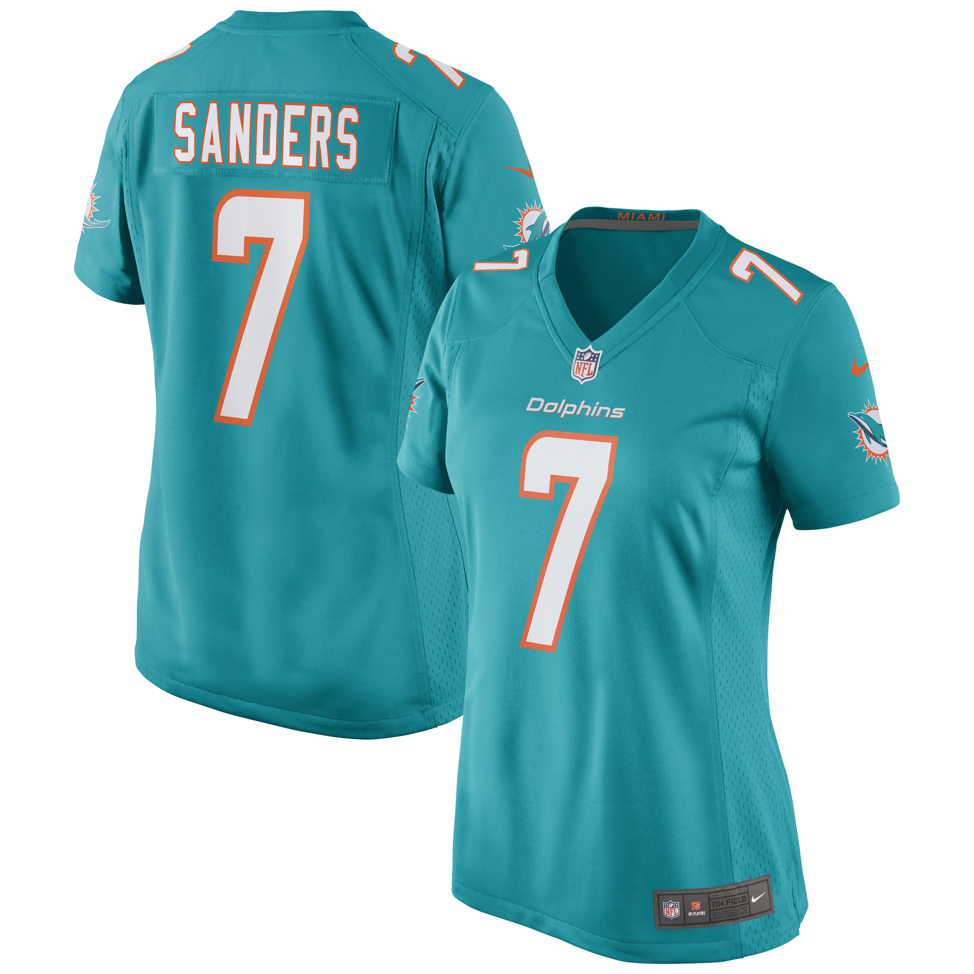 Jason Sanders Miami Dolphins Nike Women's Game Jersey - Aqua