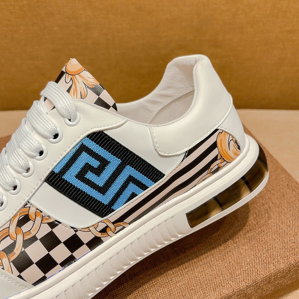 Fendi Domino Fabric Low Sneakers Blue Ff