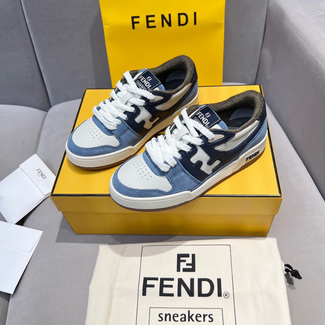 FENDI Match Canvas low-top  sneakers