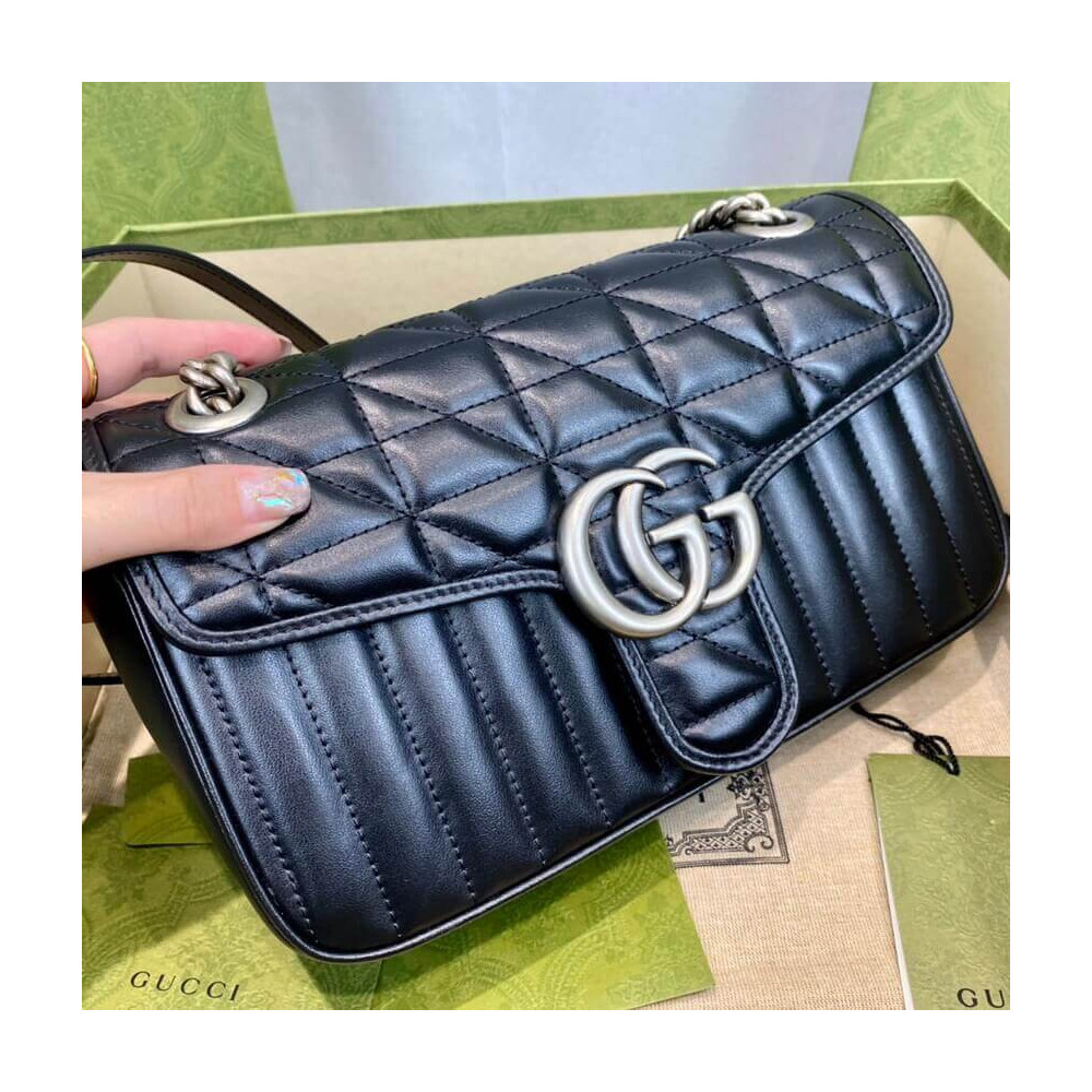 Gucci GG Marmont Small Shoulder Bag Black