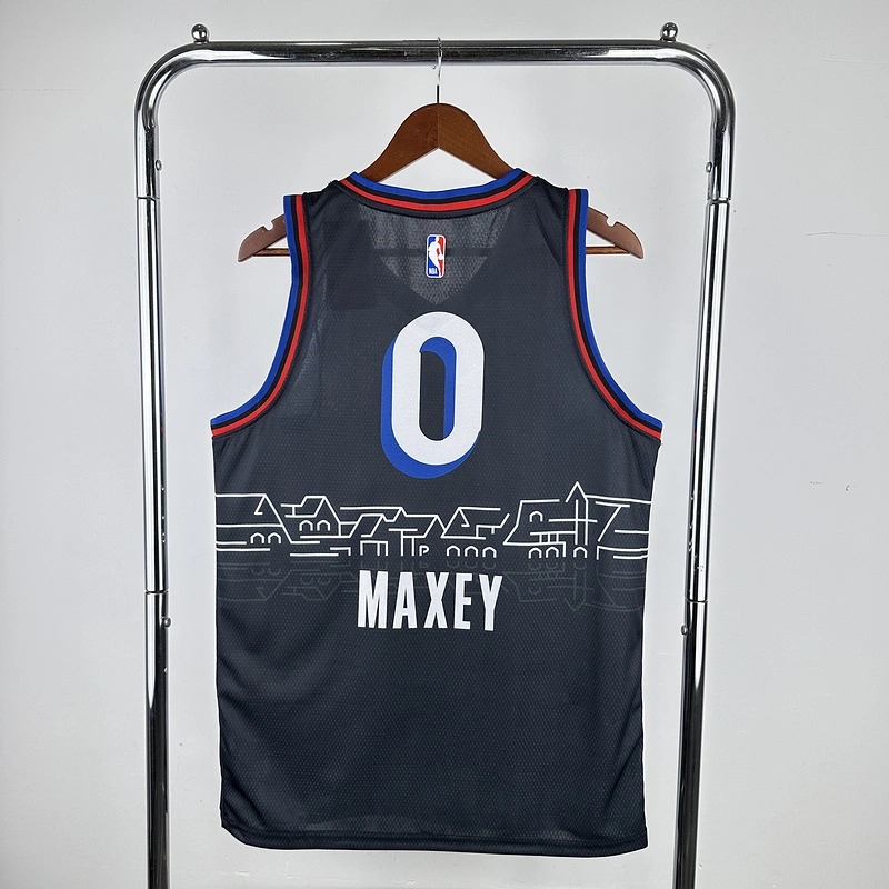 2021 NBA Philadelphia 76ers 0 MAXEY Basketball Jersey