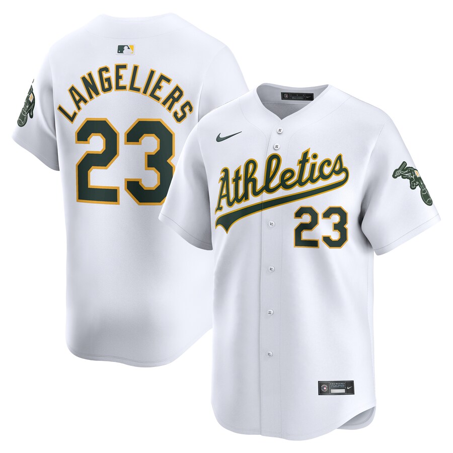 Shea Langeliers Oakland Athletics Home Limited Player Jersey White