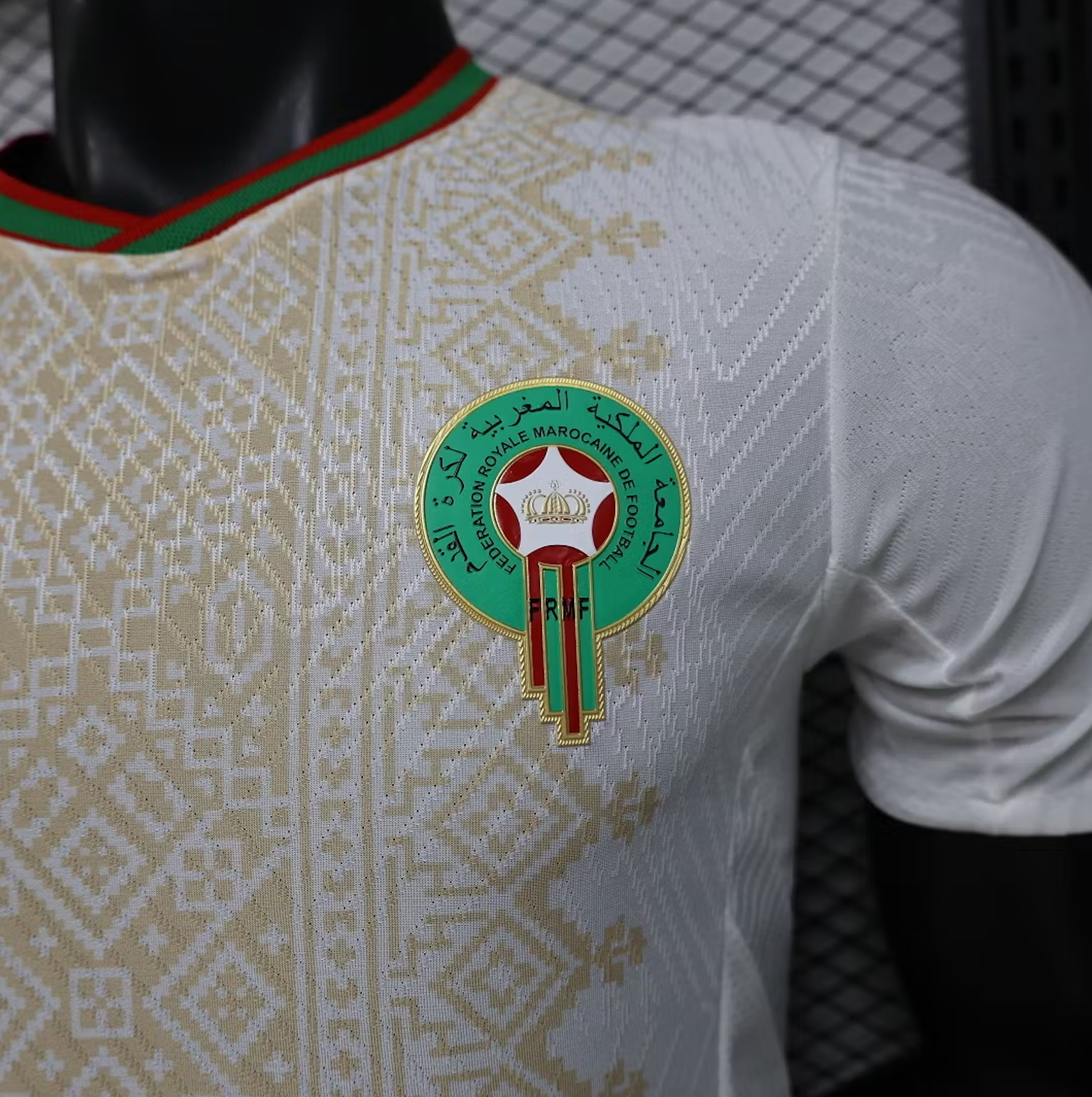 World Cup 2026 Morocco Team Away Football Jersey Player Version - JerseyFun