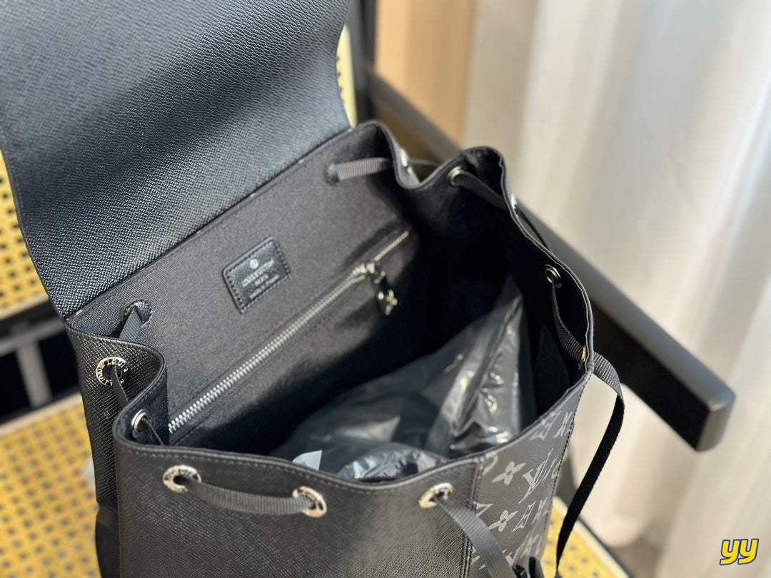 Louis Vuitton Backpack Outdoor Monogram 42cm Black