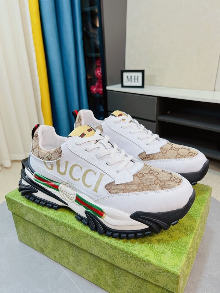 Gucci Gc Rhython Leather Sneaker White