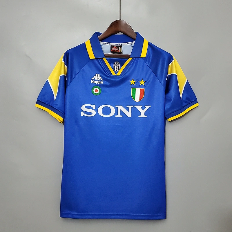 Retro 1995-97 Juventus away Del Piero Lombardo Vialli Conte Di Livio ZIDANE Football jersey retro