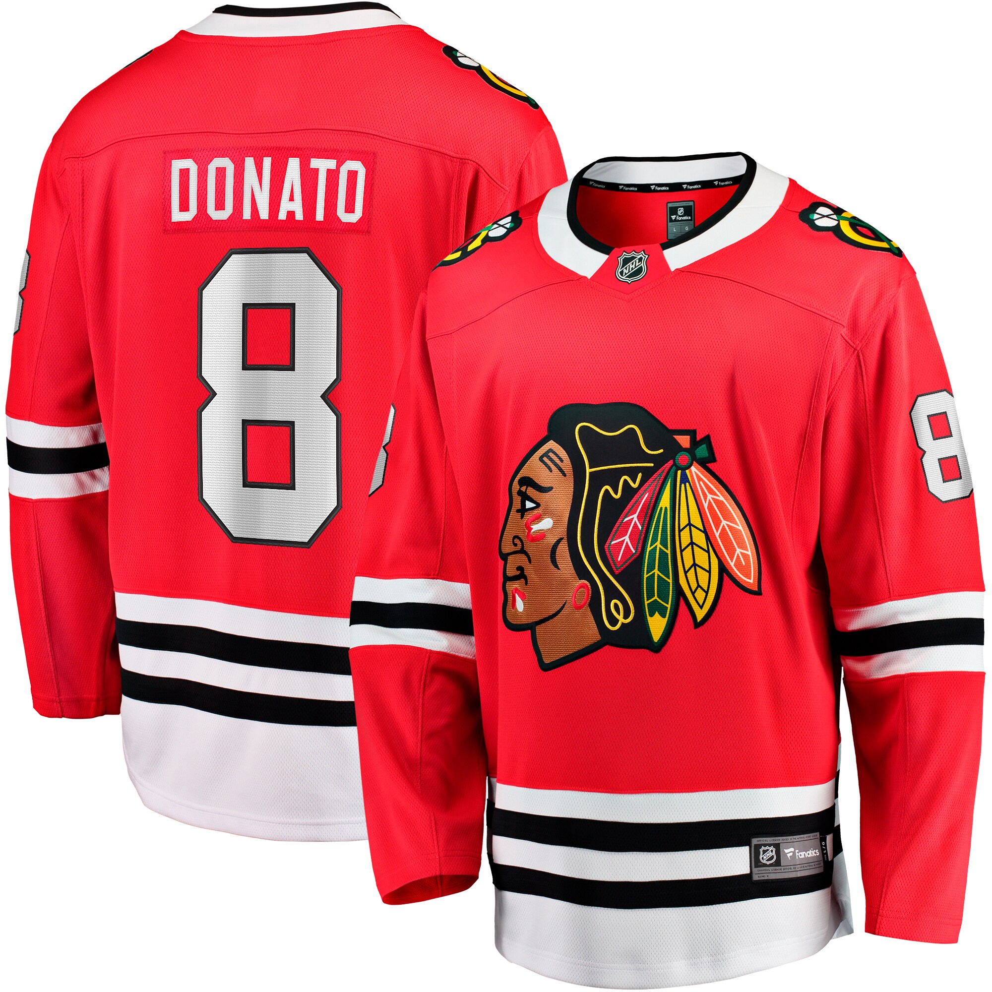 Ryan Donato Chicago Blackhawks Fanatics Home Breakaway Jersey – Red