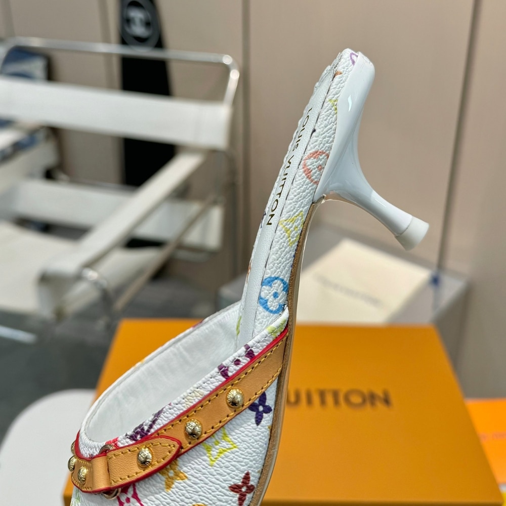 Louis Vuitton X Takashi Murakami 6am Mule White 1agwua