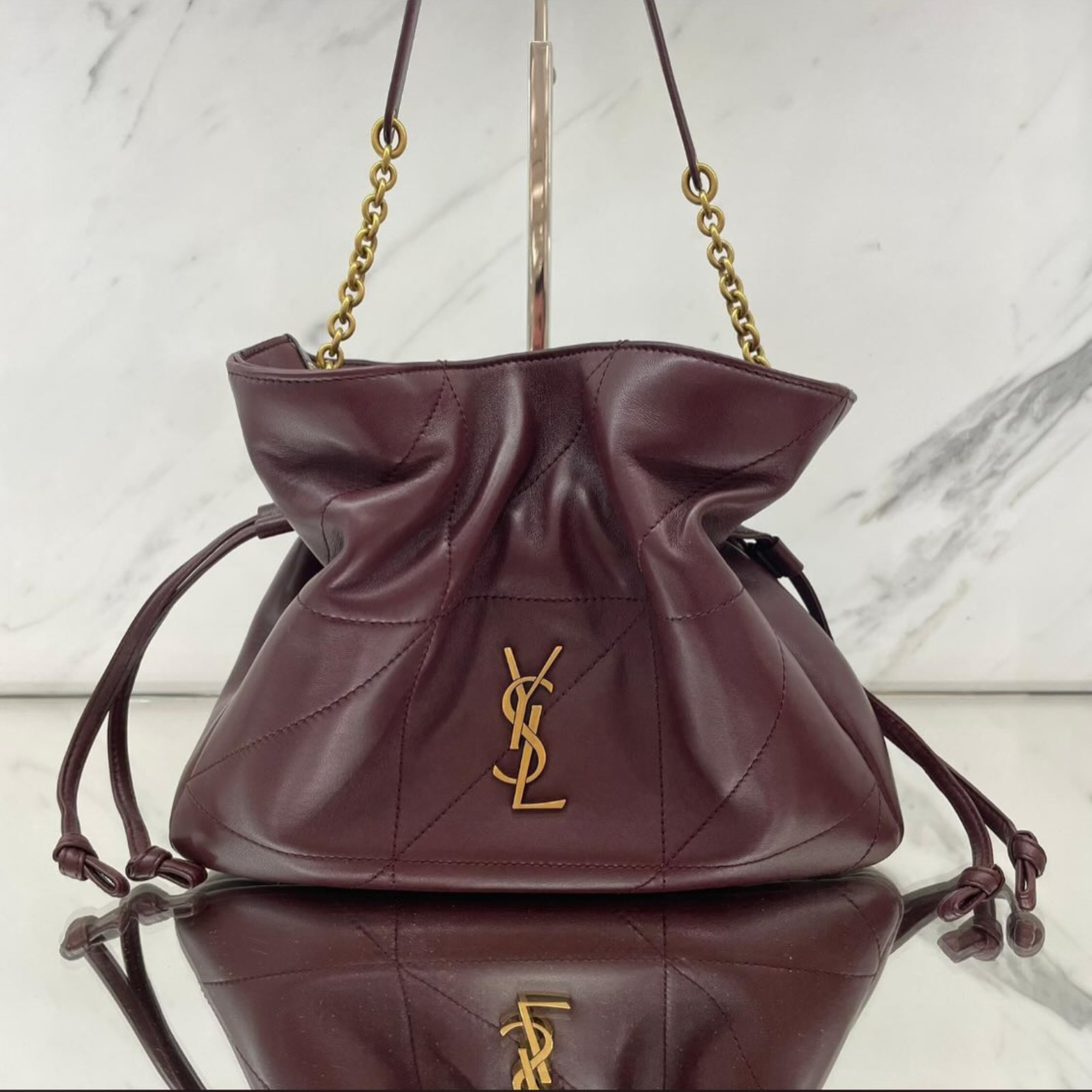 Saint Laurent Jamie Drawstring Shoulder Bag 26cm/10.2in