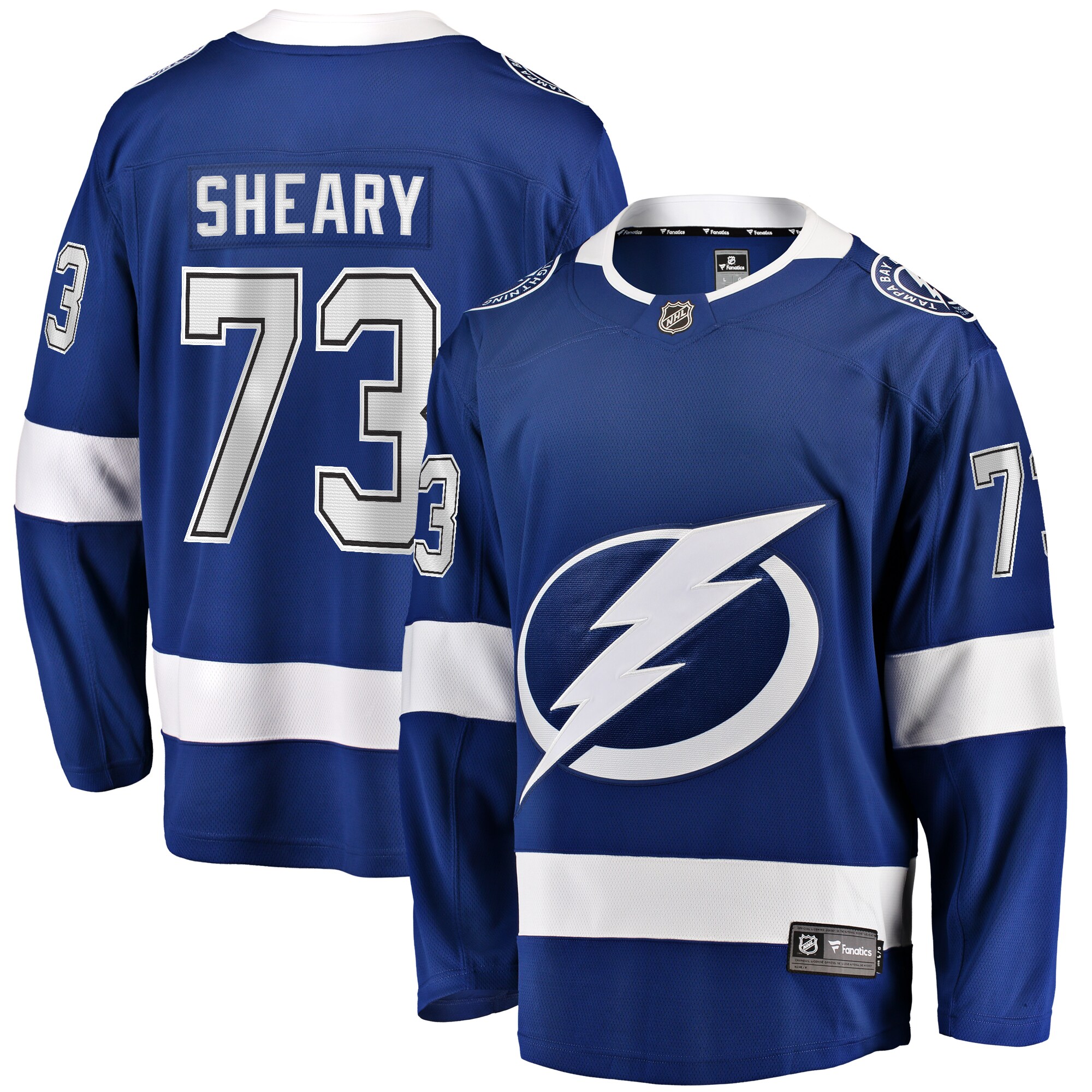 Conor Sheary Tampa Bay Lightning Fanatics Home Breakaway Jersey – Blue