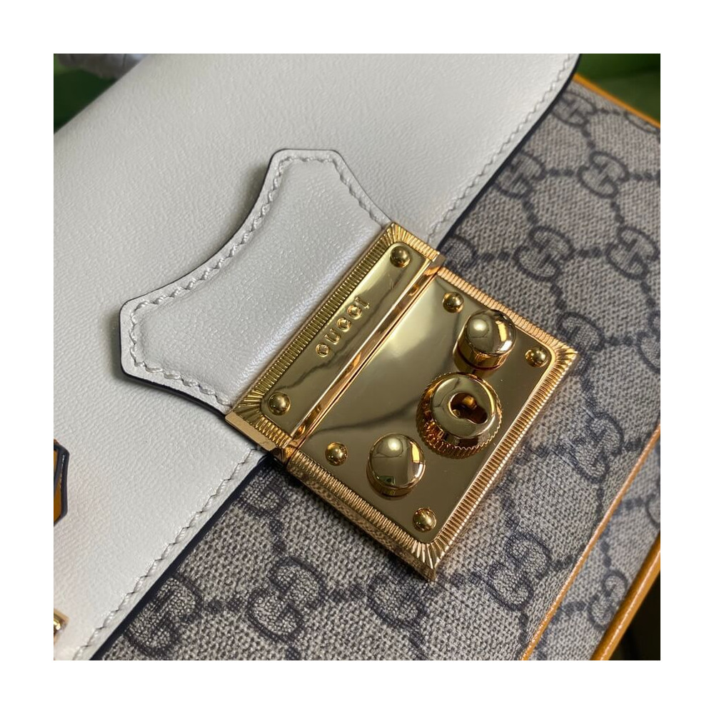 Gucci Padlock Small Shoulder Bag White