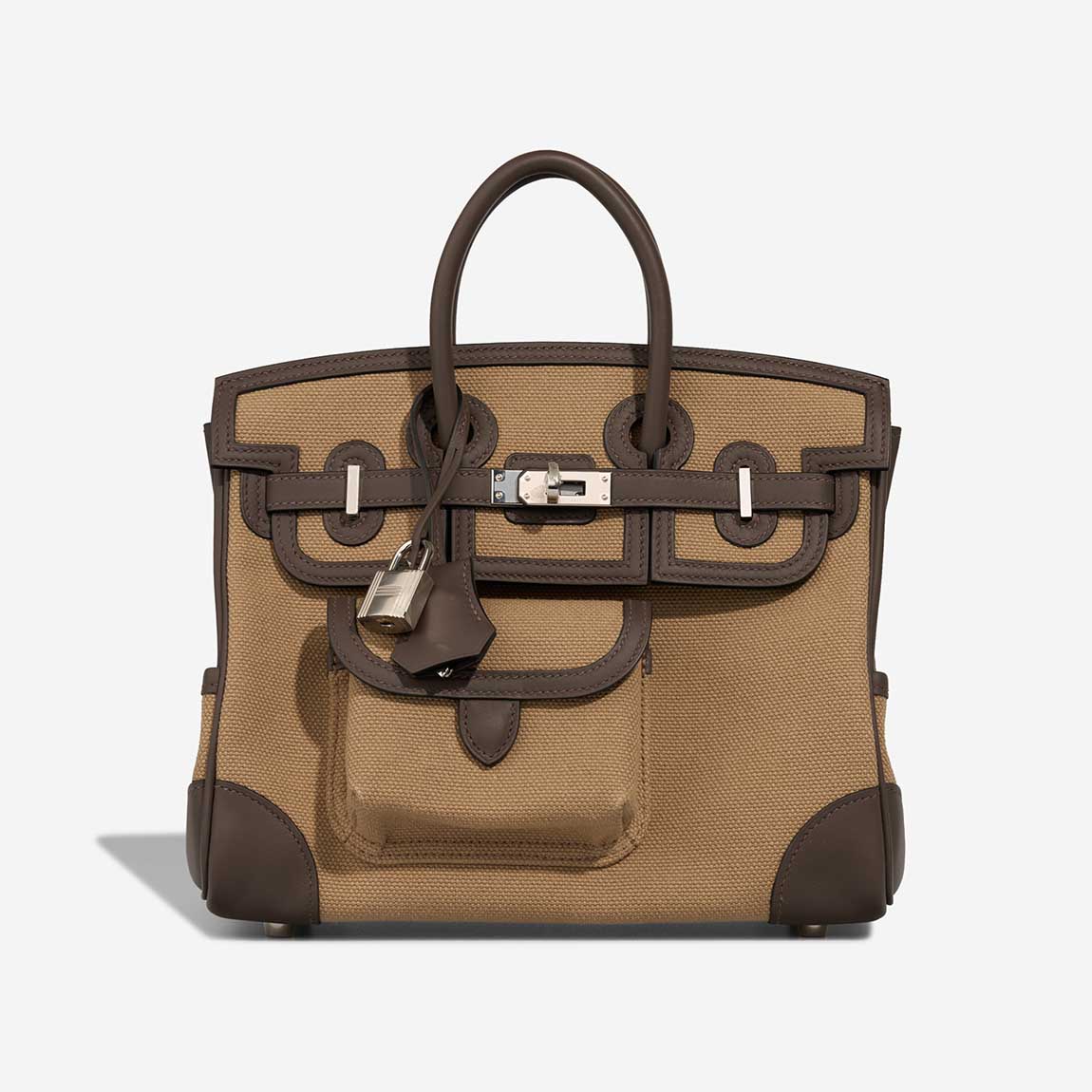 Birkin Cargo 25 Toile / Swift Mousse / Ecorce