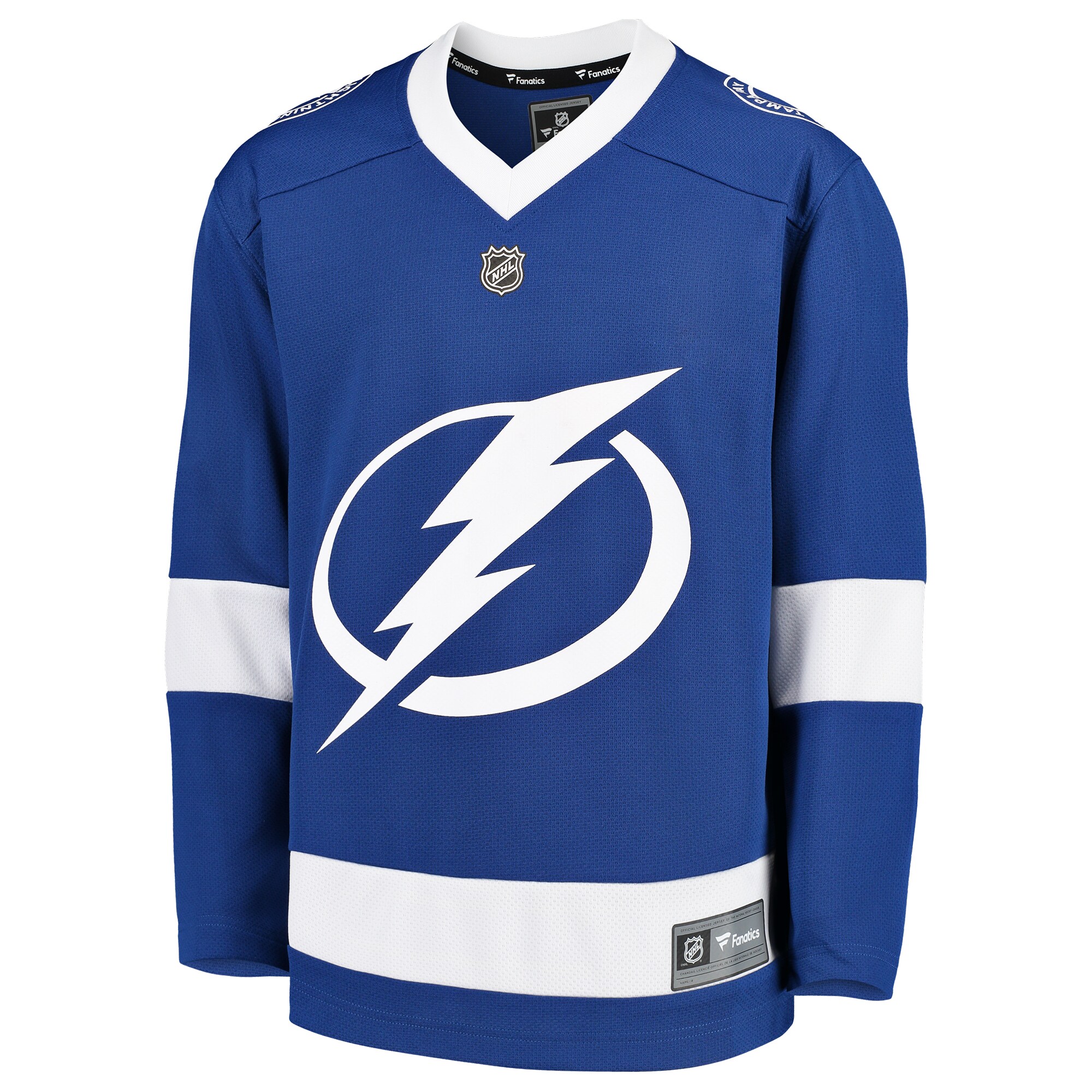 Tampa Bay Lightning Fanatics Youth Home Replica Blank Jersey – Blue