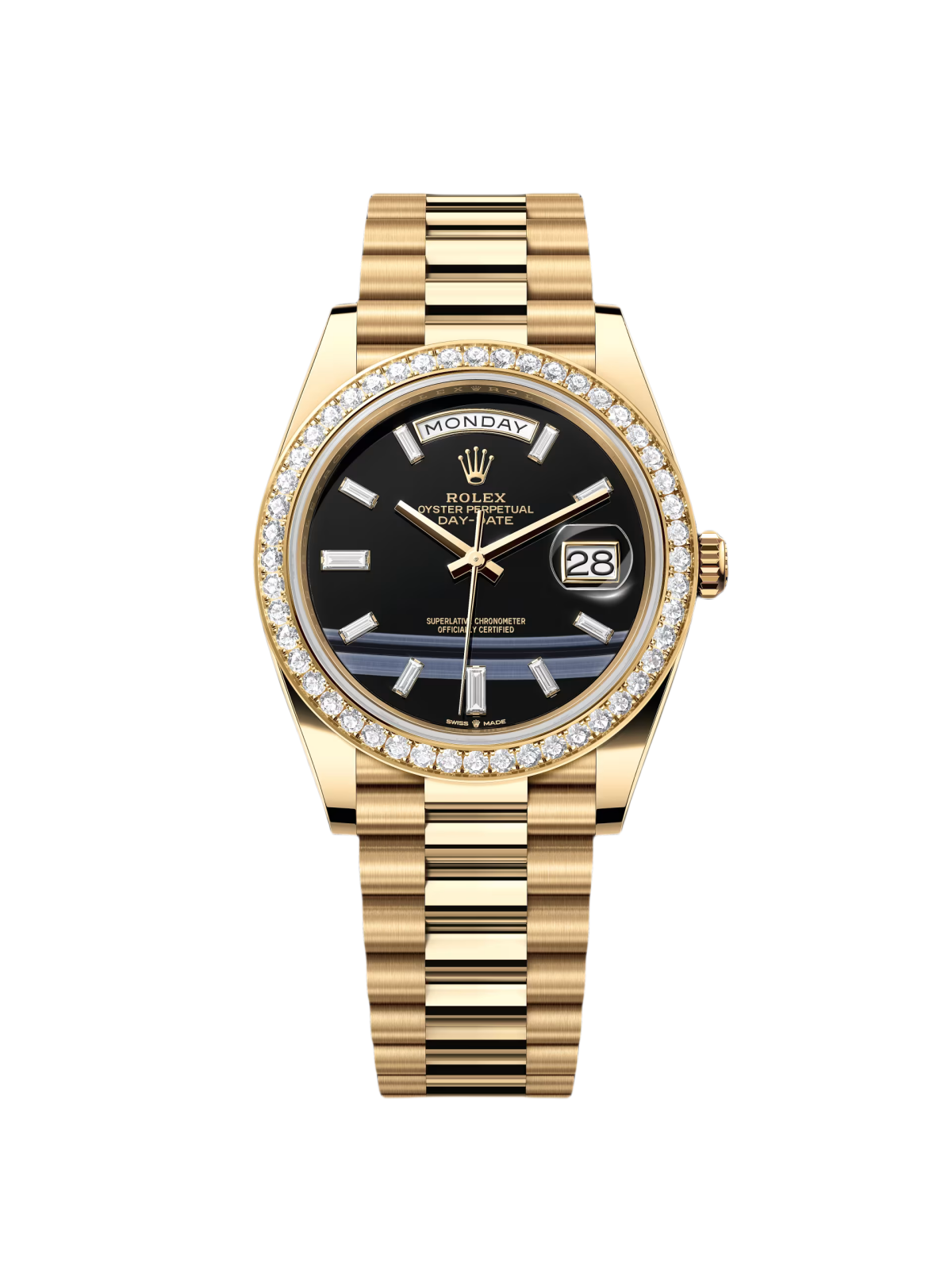【Super Clone】RLX Day-Date 40mm Black Onyx Dial 228348RBR-0039