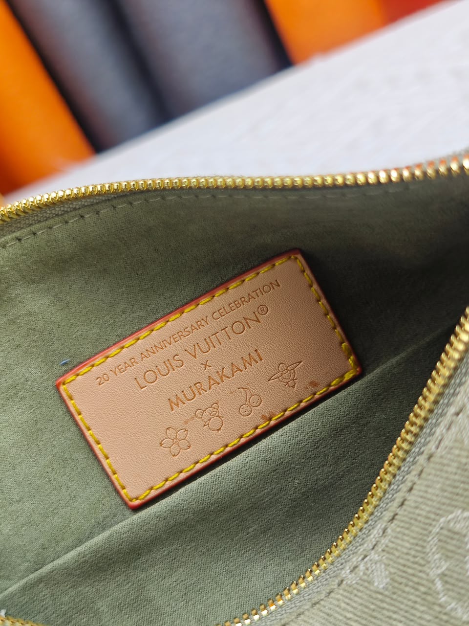 Louis Vuitton East West MM Side Trunk Bag Khaki Denim 28cm M27451