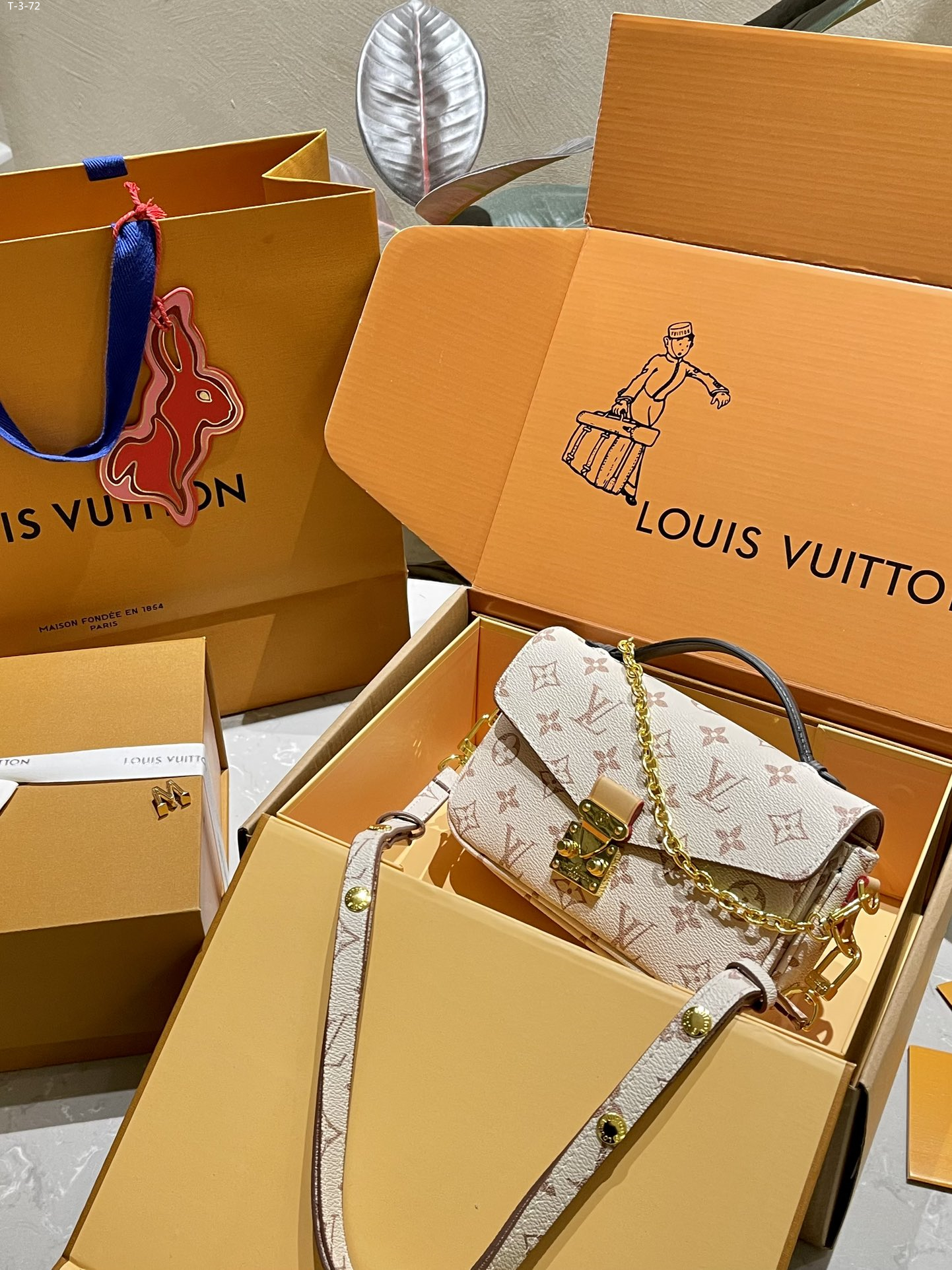 Louis Vuitton Pochette M Tis East West Monogram Canvas 21Cm M46914