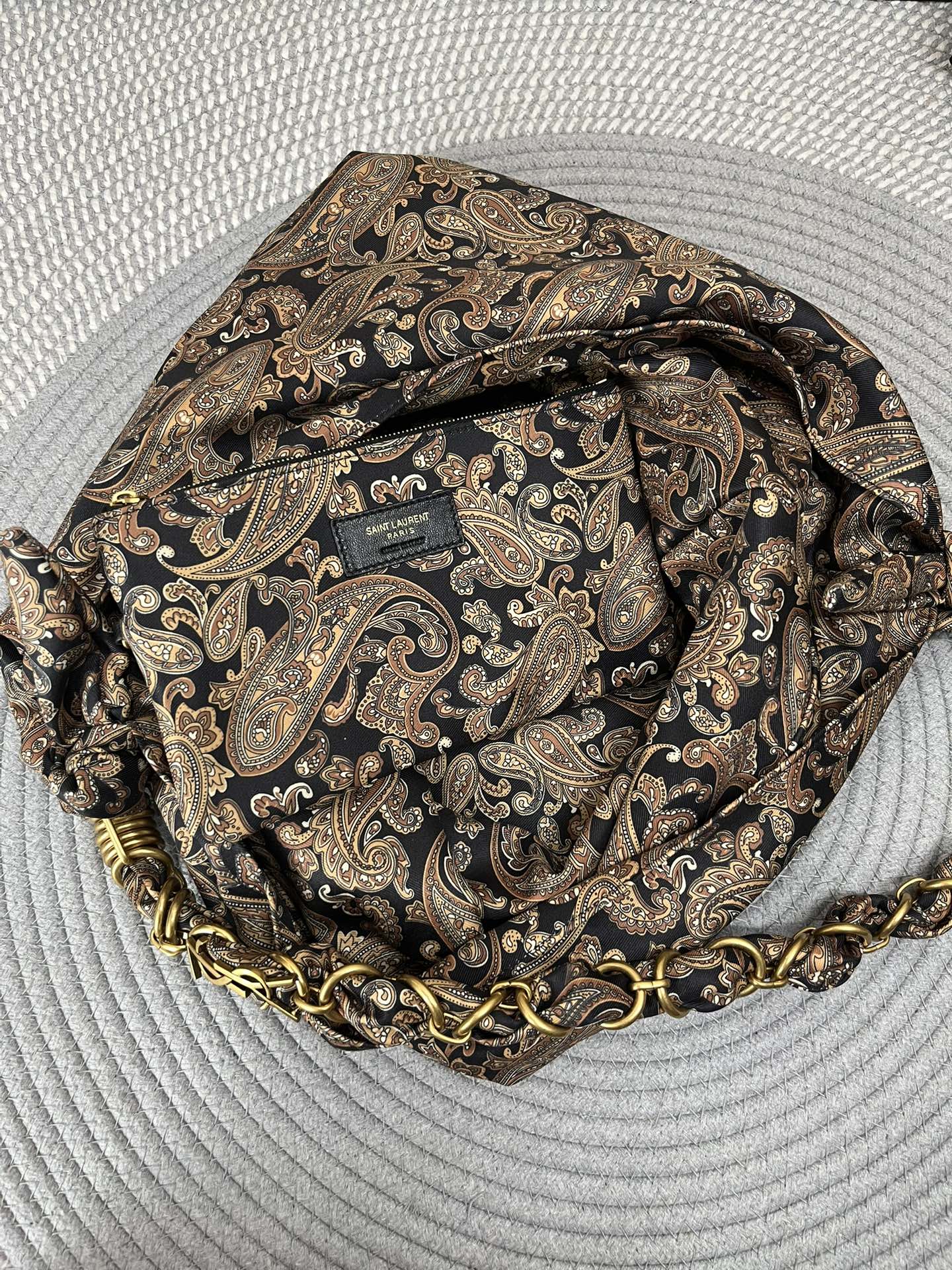 YSL AMALIA in silk twill