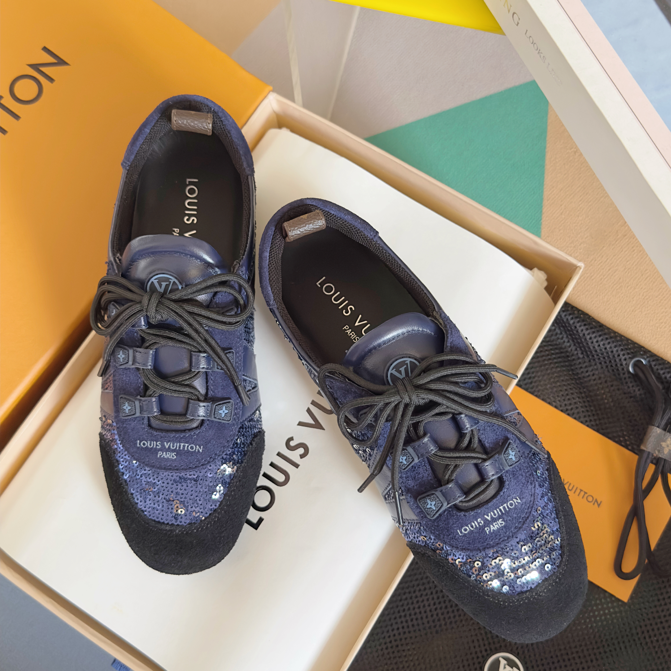 Louis Vuitton Sneakerina Sequin Blue – Ballet-Inspired Women’s Sneakers