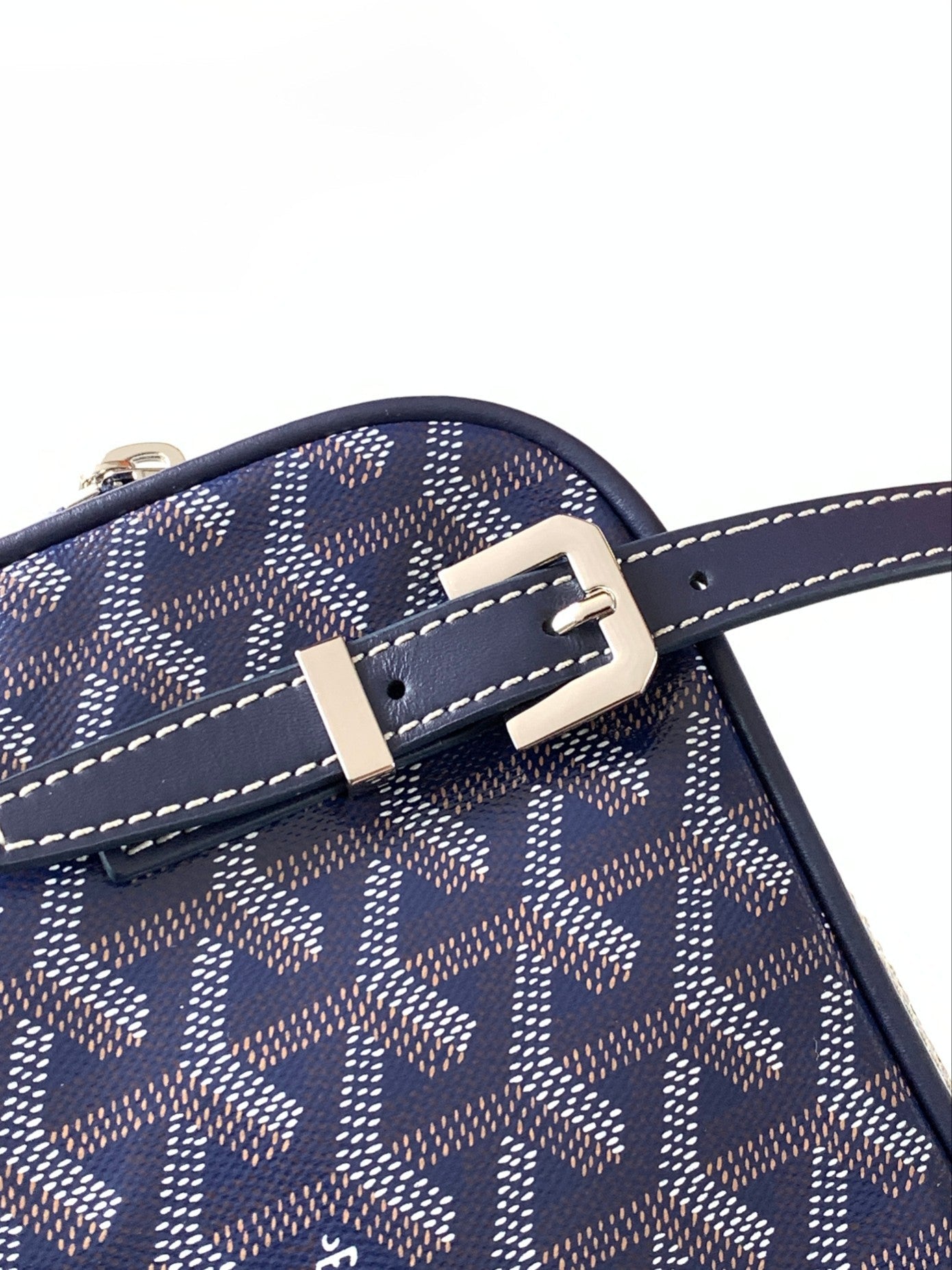 Goyard Yona Bag Coated MM 21Cm Navy Blue Canvas