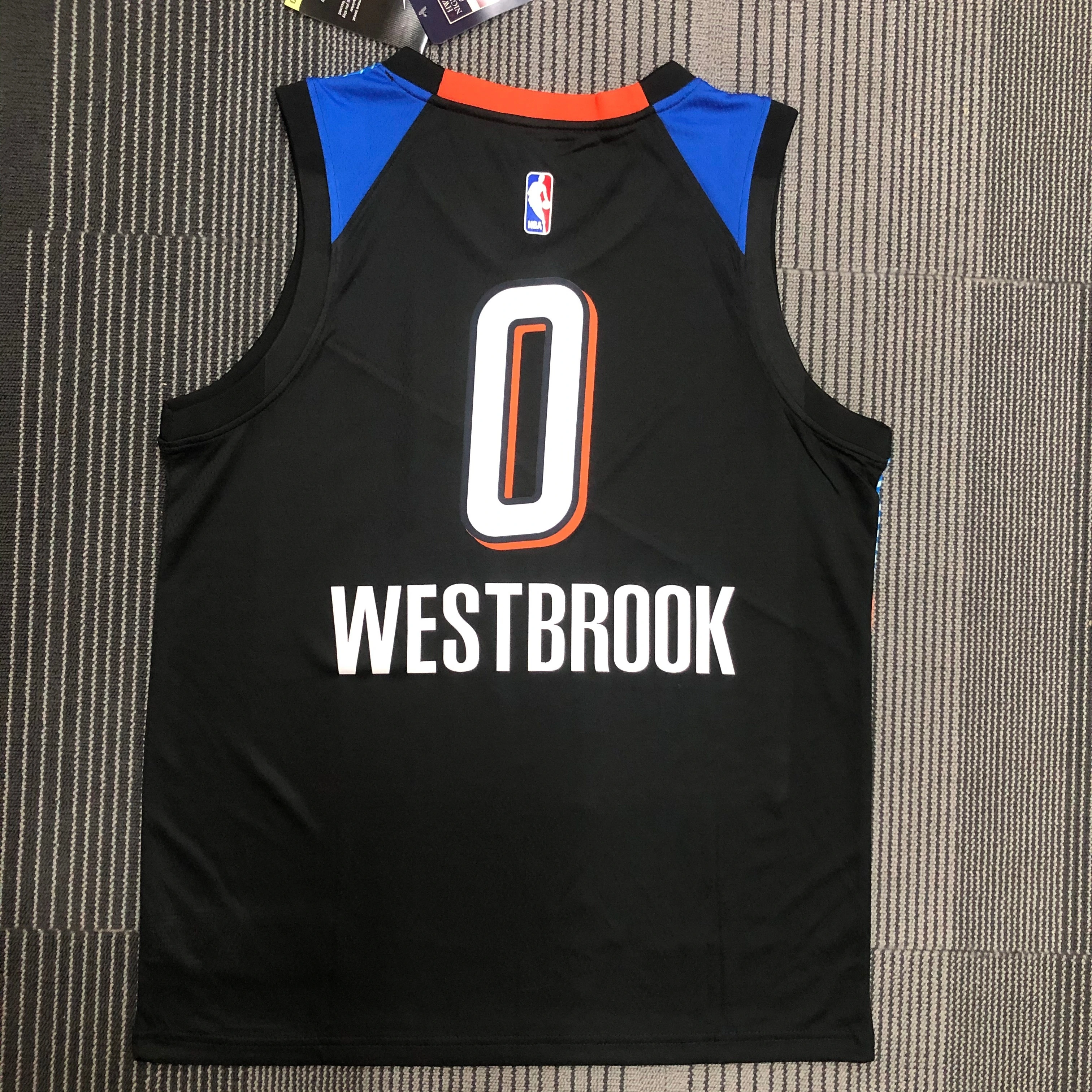 2021 NBA Oklahoma City Thunder 0 Westbrook Basketball Jersey