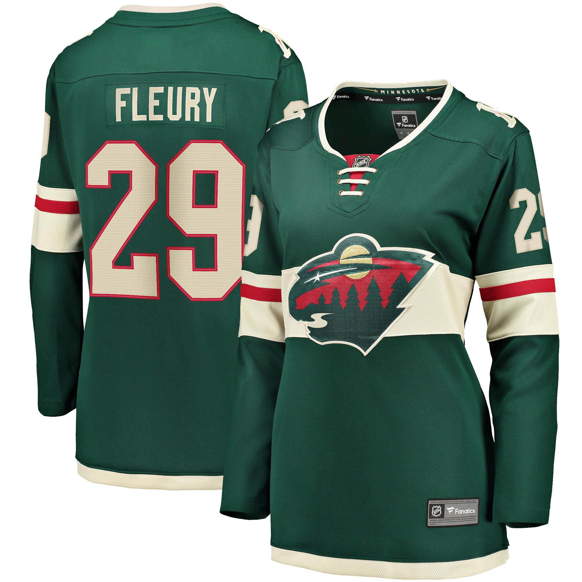 Marc-Andre Fleury Minnesota Wild Fanatics Women’s Home Breakaway Player Jersey – Green