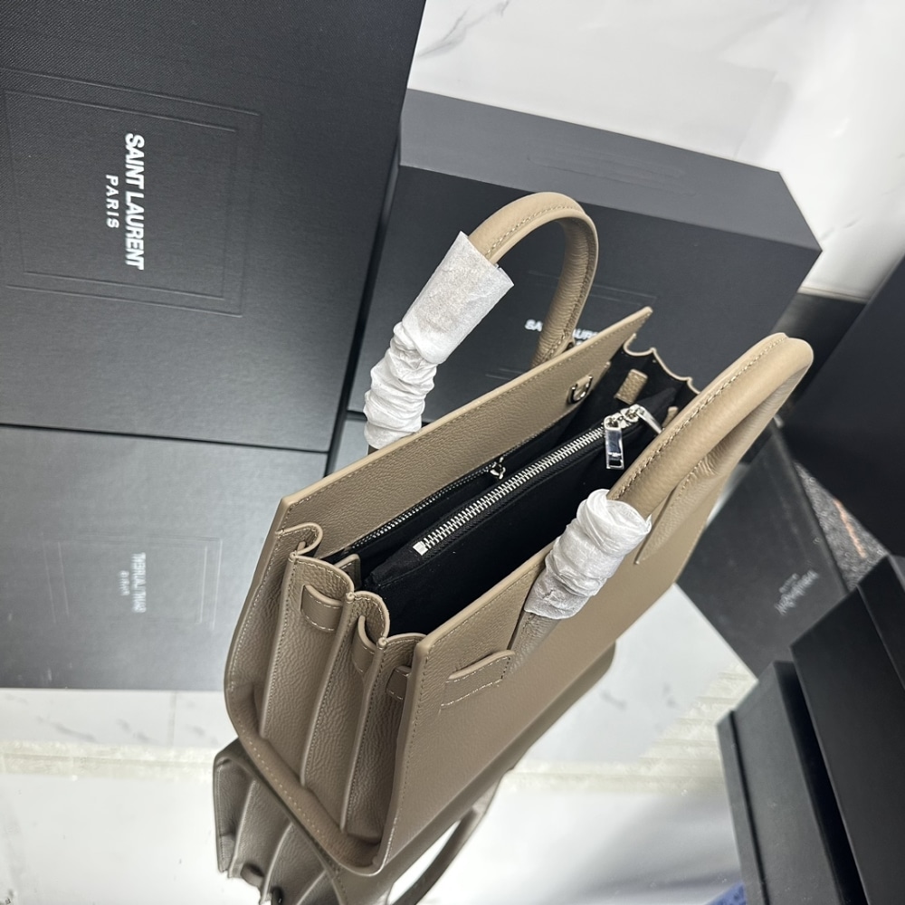 Saint Laurent Sac De Jour Small In Grained Leather Beige 26Cm